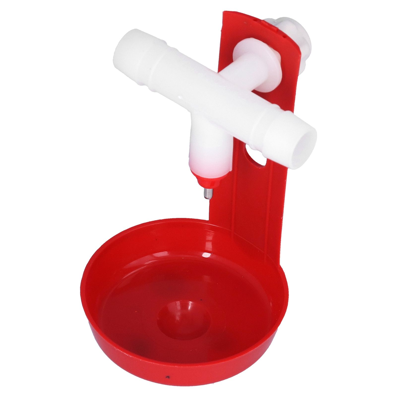 10 Set Chicken Drinking Cup Automatic Poultry Drinking Waterer Drinker with White Tee Fitting Durable for Chicken - Image 6