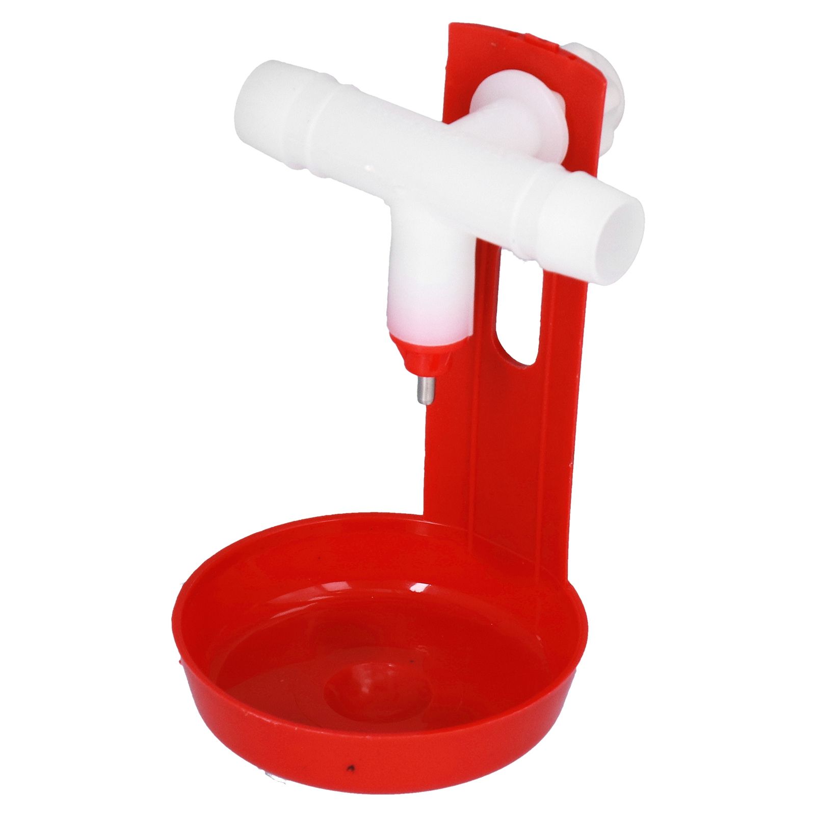 10 Set Chicken Drinking Cup Automatic Poultry Drinking Waterer Drinker with White Tee Fitting Durable for Chicken - Image 8