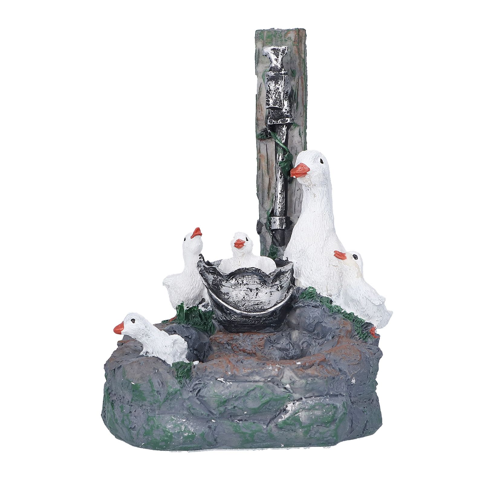 Garden Duck Family Statue Originality Resin Sculpture Ornament Decoration for Yard Patio Fountain Garden - Image 2