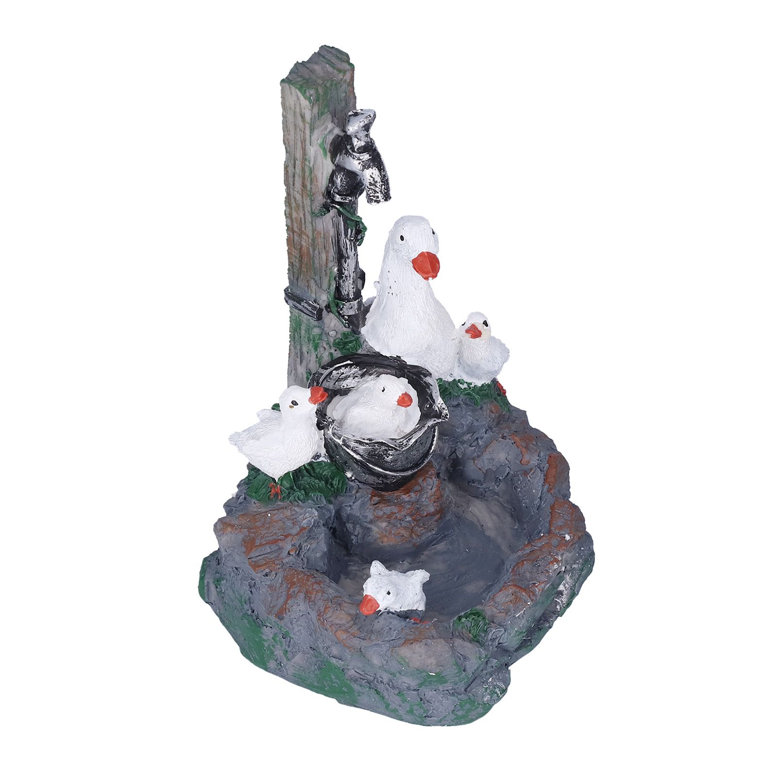 Garden Duck Family Statue Originality Resin Sculpture Ornament Decoration for Yard Patio Fountain Garden - Image 3