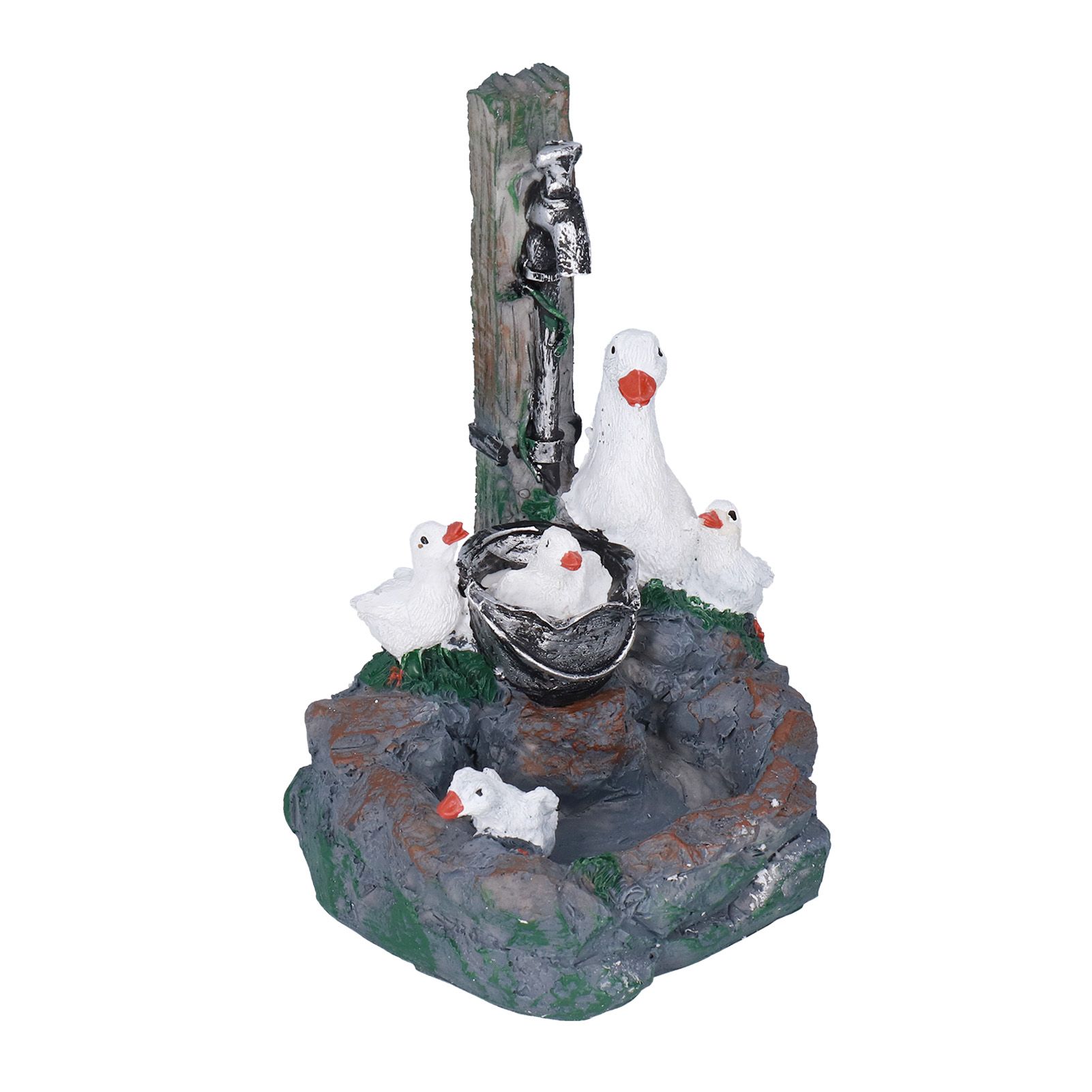 Garden Duck Family Statue Originality Resin Sculpture Ornament Decoration for Yard Patio Fountain Garden - Image 5