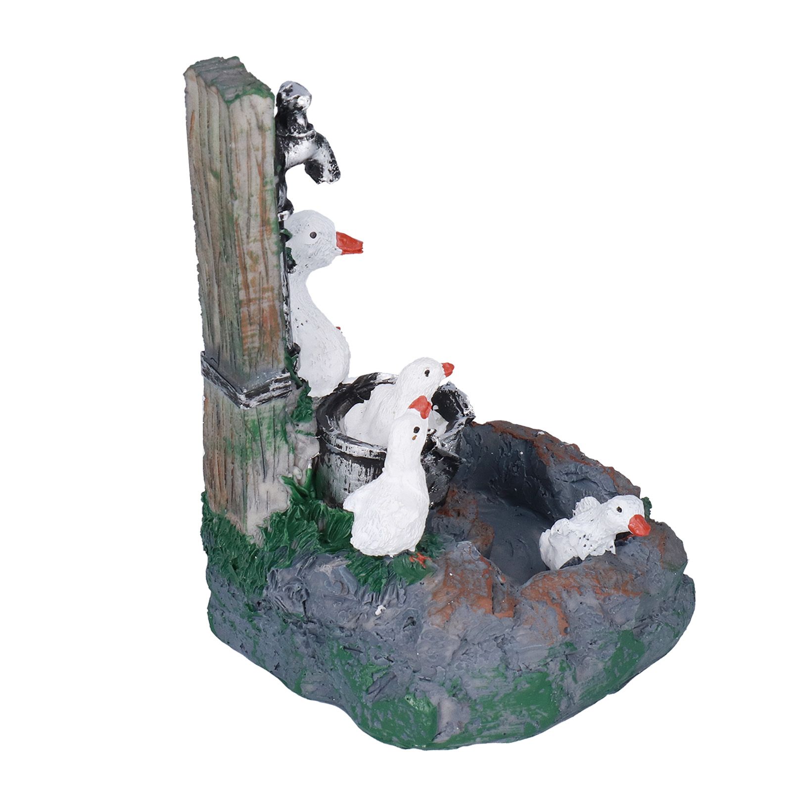 Garden Duck Family Statue Originality Resin Sculpture Ornament Decoration for Yard Patio Fountain Garden - Image 7