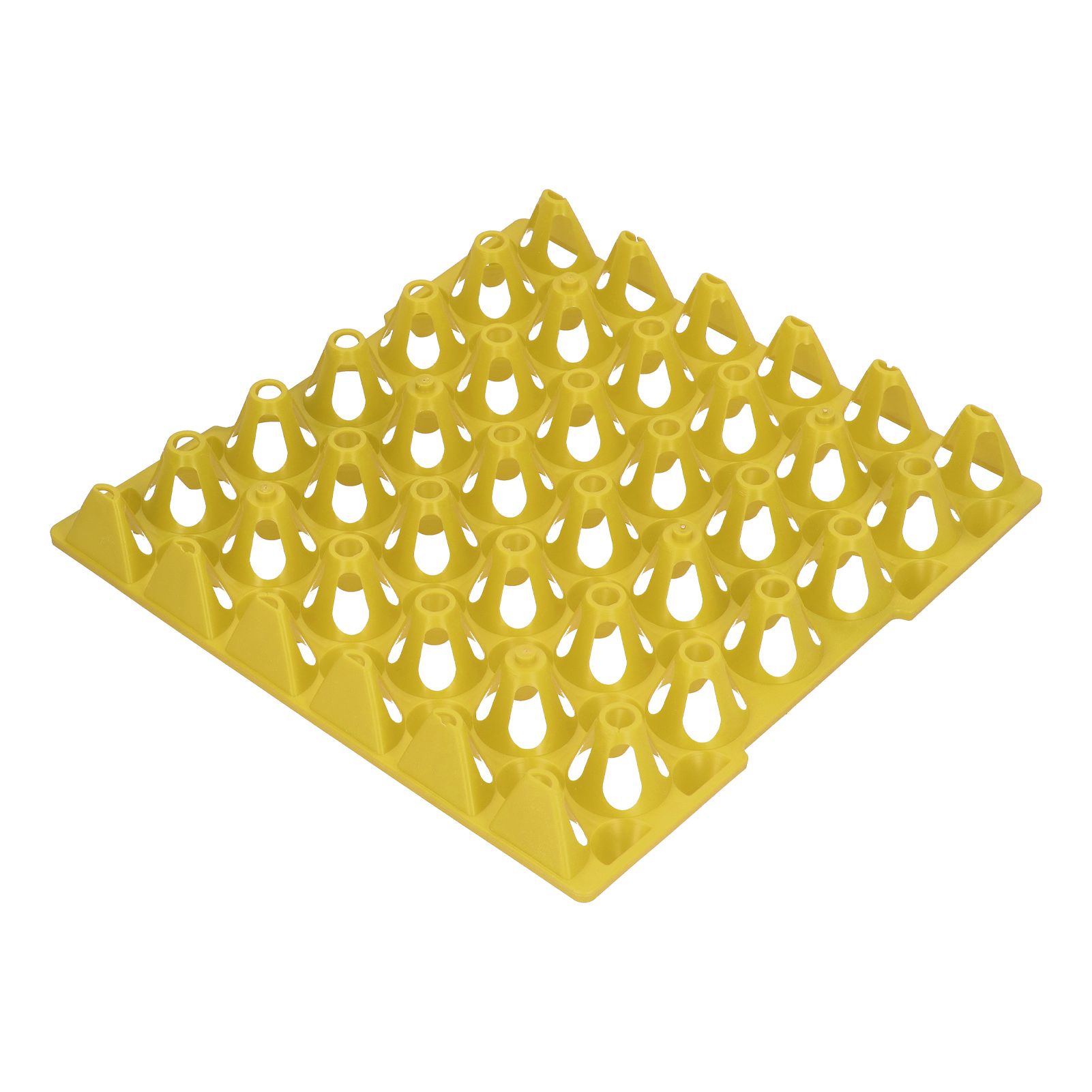 5PCS Plastic Egg Flats 30 Cell Egg Crates Holder Tray for Storage Transportation Home Farm SuppliesYellow - Image 2