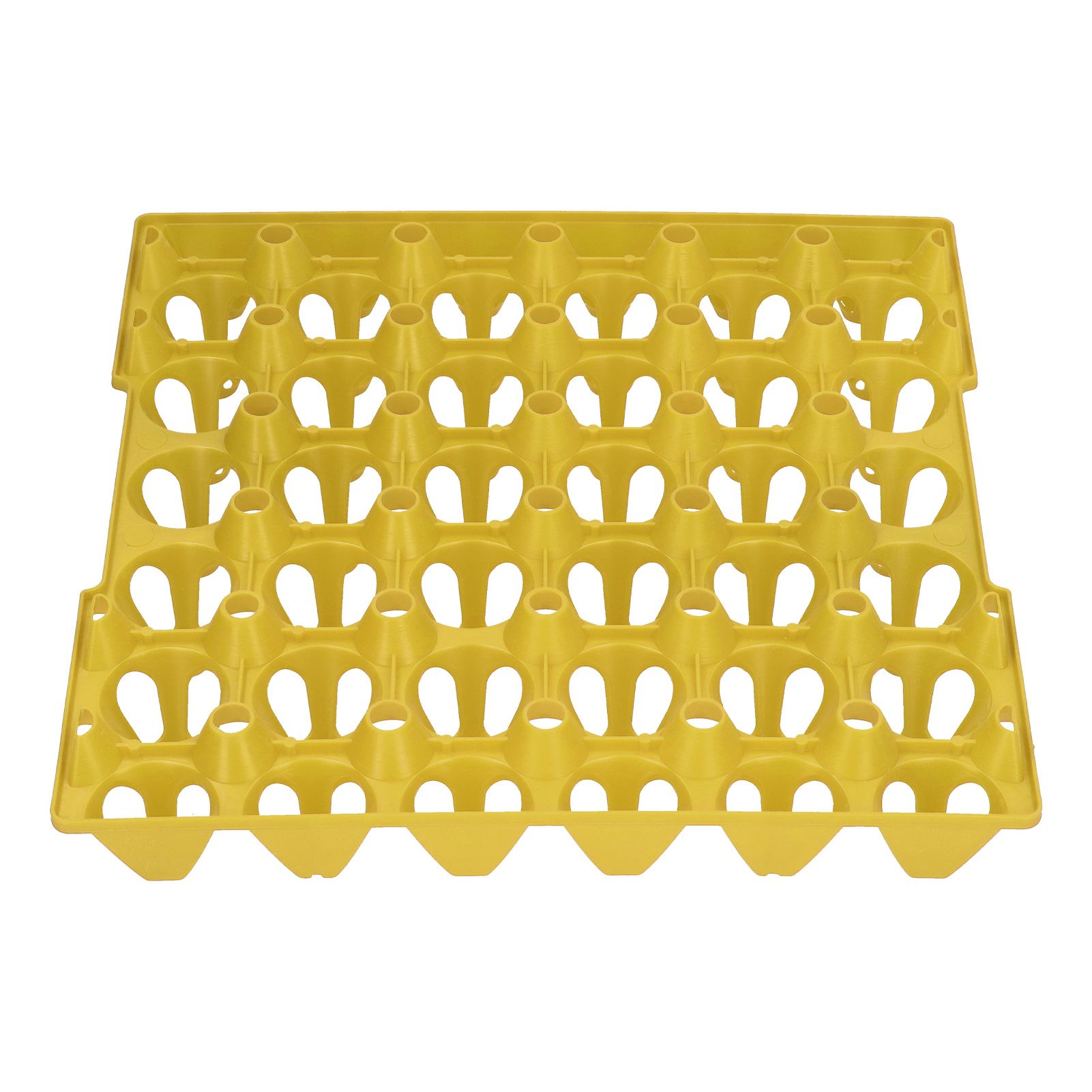 5PCS Plastic Egg Flats 30 Cell Egg Crates Holder Tray for Storage Transportation Home Farm SuppliesYellow - Image 3