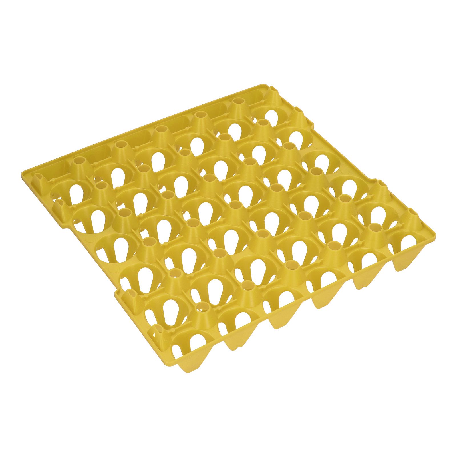 5PCS Plastic Egg Flats 30 Cell Egg Crates Holder Tray for Storage Transportation Home Farm SuppliesYellow - Image 4