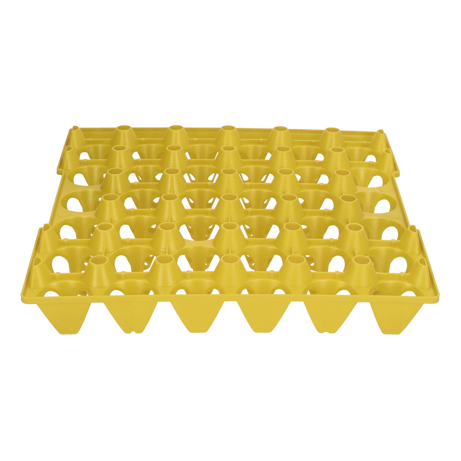 5PCS Plastic Egg Flats 30 Cell Egg Crates Holder Tray for Storage Transportation Home Farm SuppliesYellow - Image 5