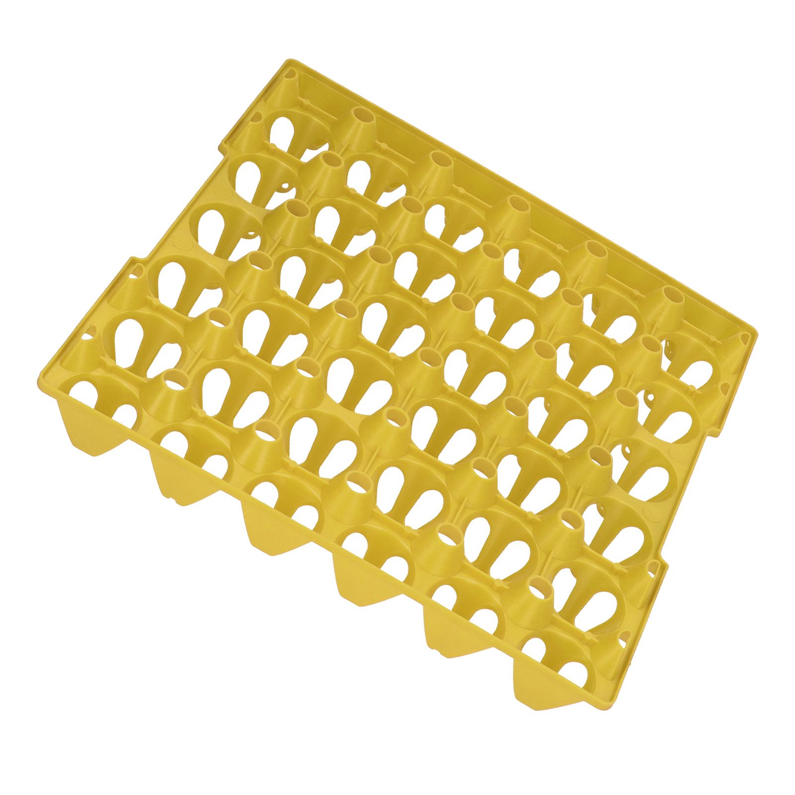 5PCS Plastic Egg Flats 30 Cell Egg Crates Holder Tray for Storage Transportation Home Farm SuppliesYellow - Image 6