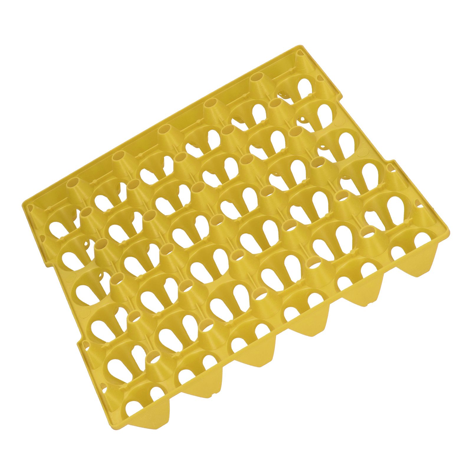 5PCS Plastic Egg Flats 30 Cell Egg Crates Holder Tray for Storage Transportation Home Farm SuppliesYellow - Image 7