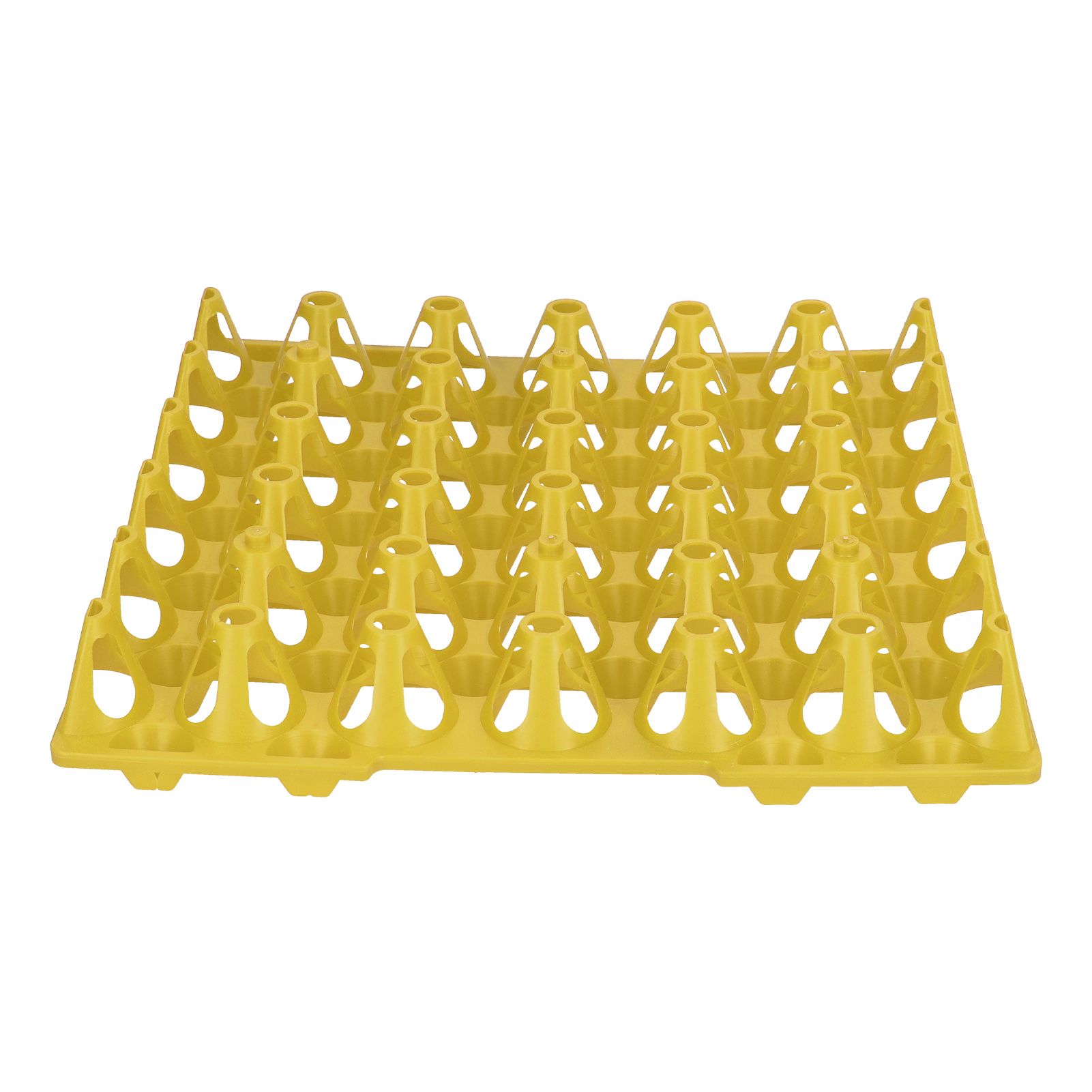 5PCS Plastic Egg Flats 30 Cell Egg Crates Holder Tray for Storage Transportation Home Farm SuppliesYellow - Image 8