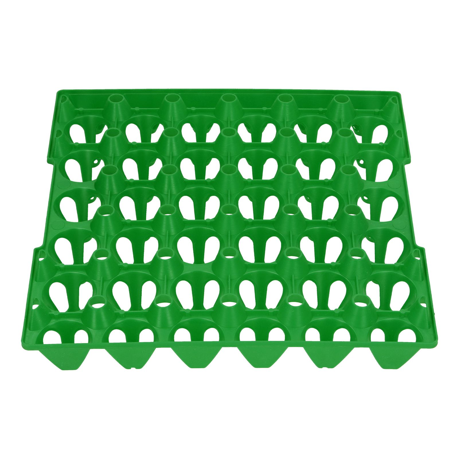 5PCS Plastic Egg Flats 30 Cell Egg Crates Holder Tray for Storage Transportation Home Farm SuppliesGreen - Image 3
