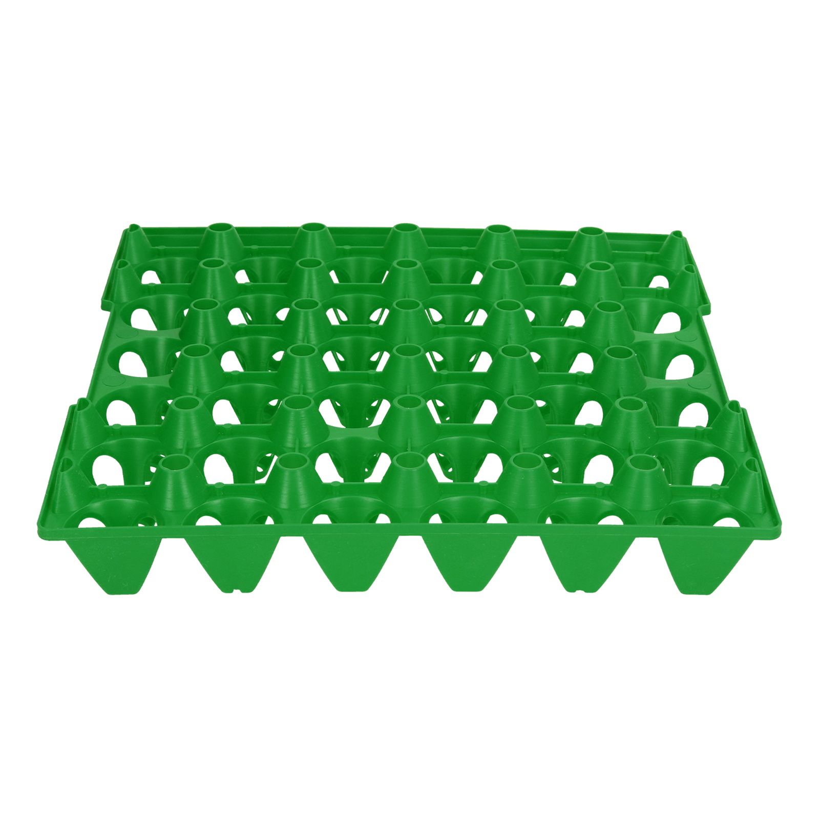 5PCS Plastic Egg Flats 30 Cell Egg Crates Holder Tray for Storage Transportation Home Farm SuppliesGreen - Image 5