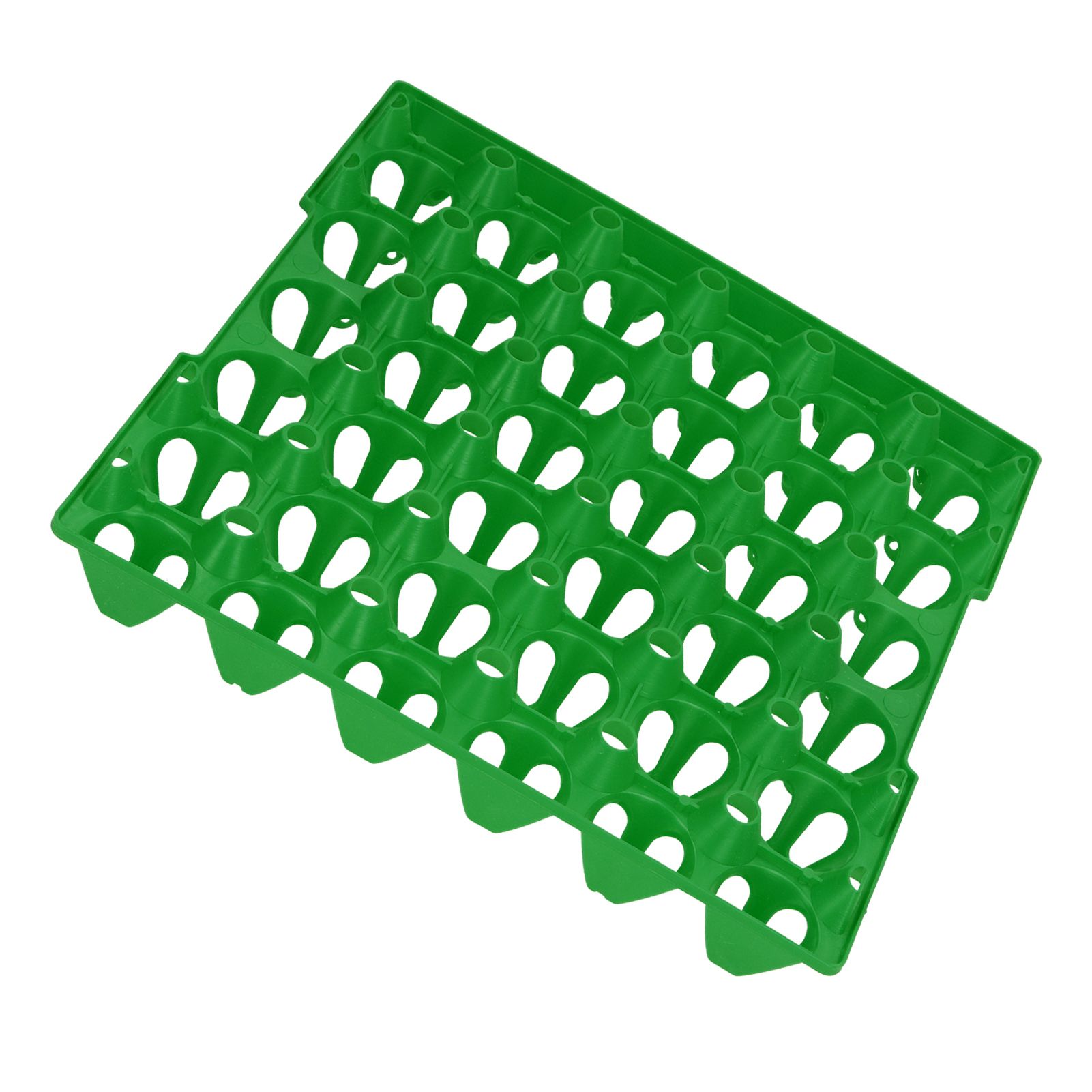 5PCS Plastic Egg Flats 30 Cell Egg Crates Holder Tray for Storage Transportation Home Farm SuppliesGreen - Image 6
