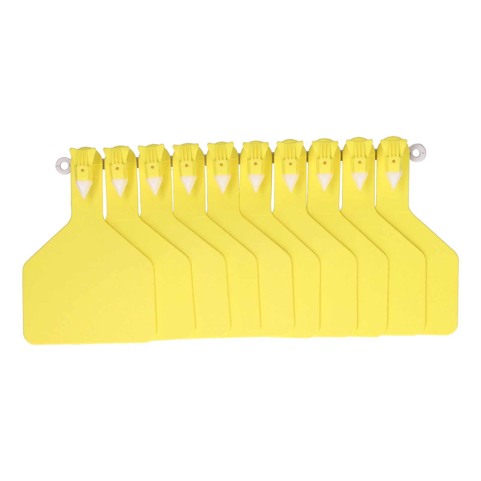 100Pcs Plastic Integrated Ear Tag Kit Livestock Farm Ear Label Tag for Cow Cattle Identification Yellow - Image 2