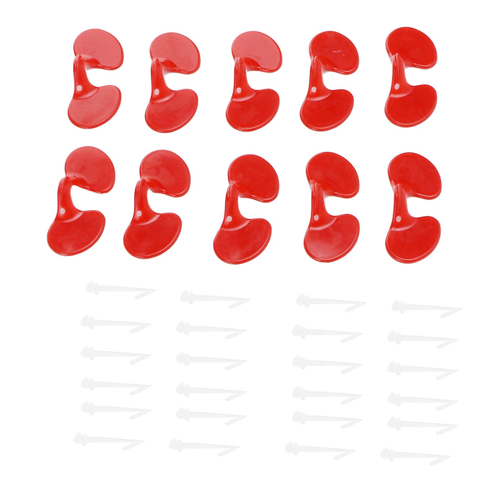 1000Set 6cm Chicken Blinders with Holes Plastic Anti Pecking Chicken Eye Glasses Goggles Accessory - Image 7