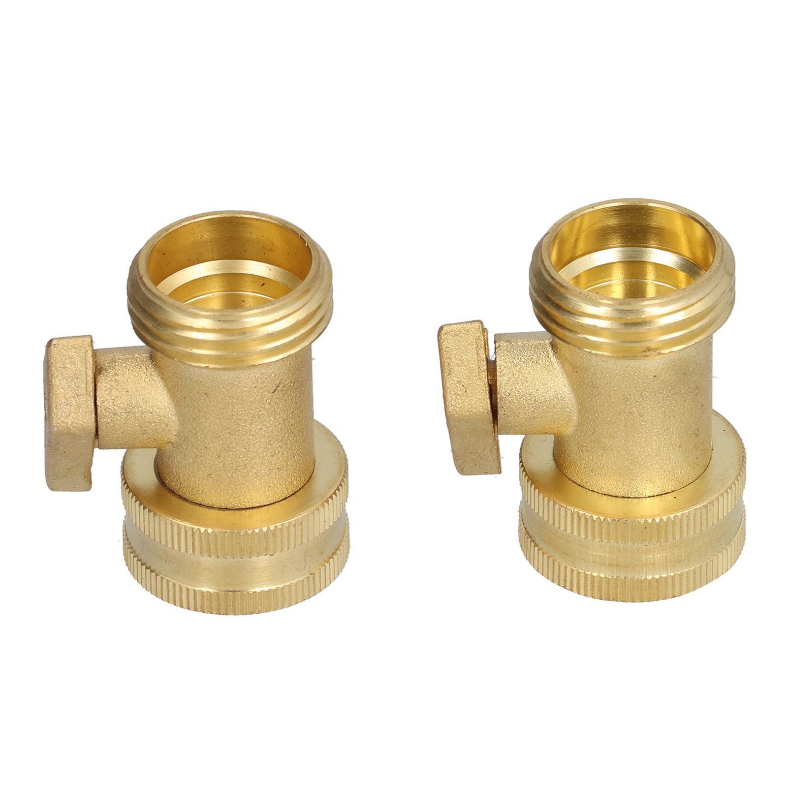2PCS G3/4 Shut Off Valve Garden Hose Brass Stop Valve with 2 Way Screw Interface for Irrigation Equipment - Image 5