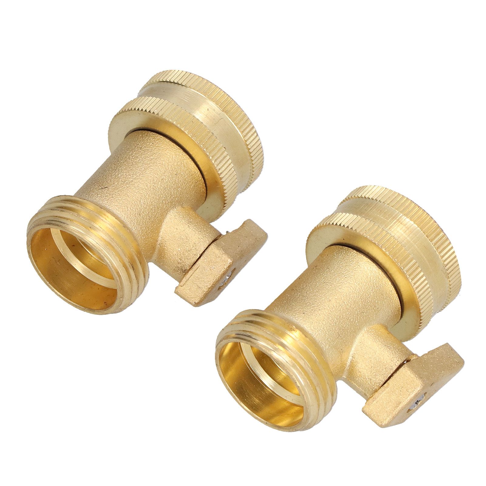 2PCS G3/4 Shut Off Valve Garden Hose Brass Stop Valve with 2 Way Screw Interface for Irrigation Equipment - Image 8