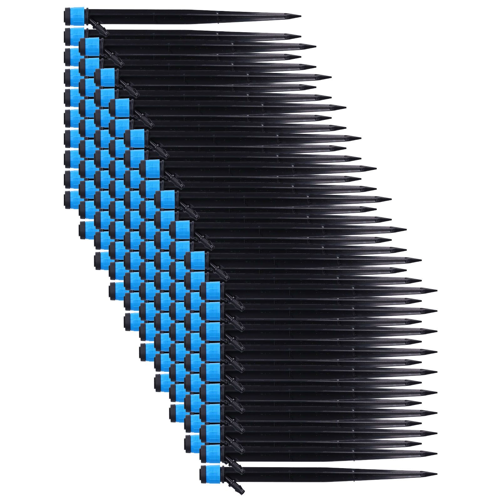 100Pcs/Bag Drip Irrigation Emitters 18cm Universal 360 Degree Drip Sprinkler Head for 4/7mm Tube - Image 2