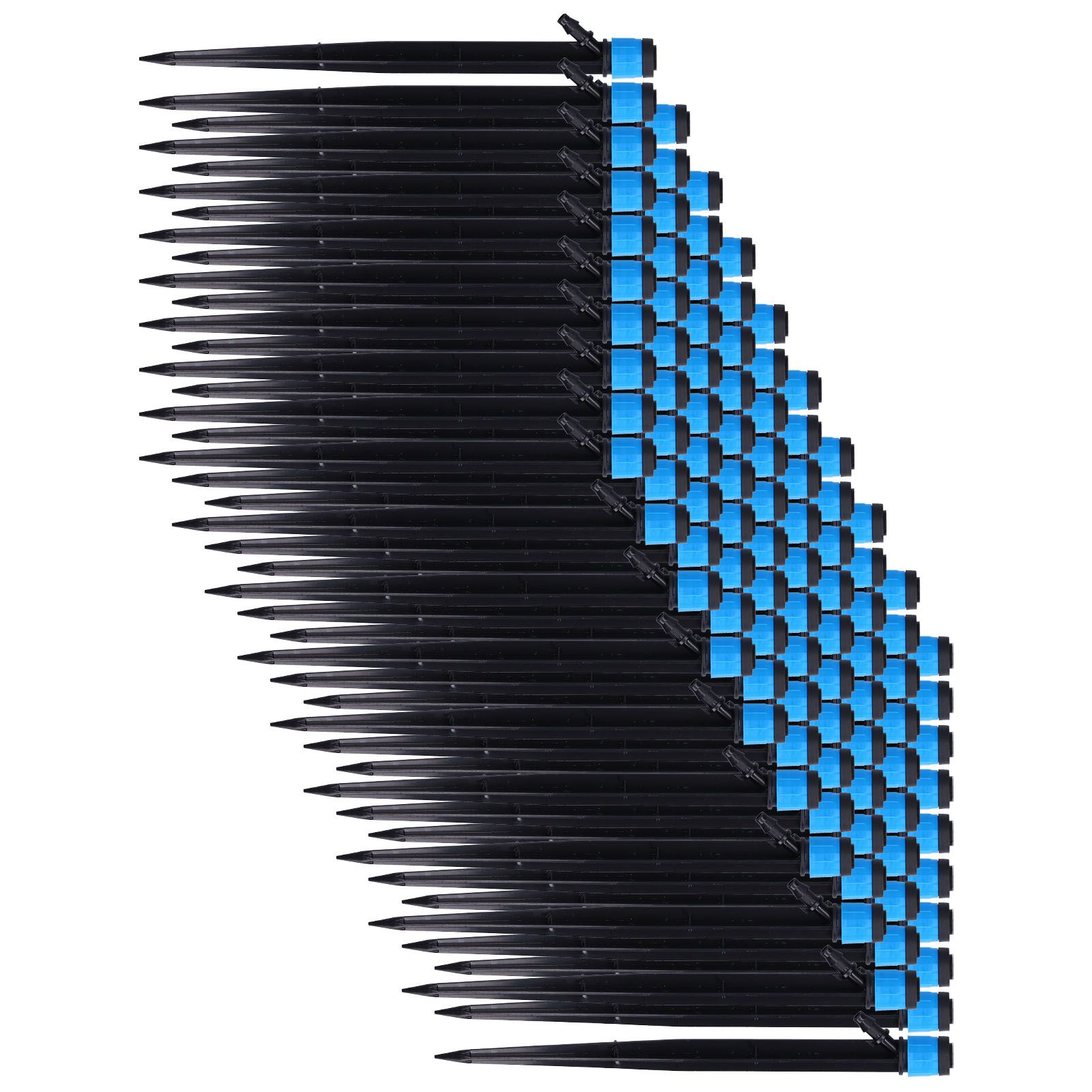 100Pcs/Bag Drip Irrigation Emitters 18cm Universal 360 Degree Drip Sprinkler Head for 4/7mm Tube - Image 3