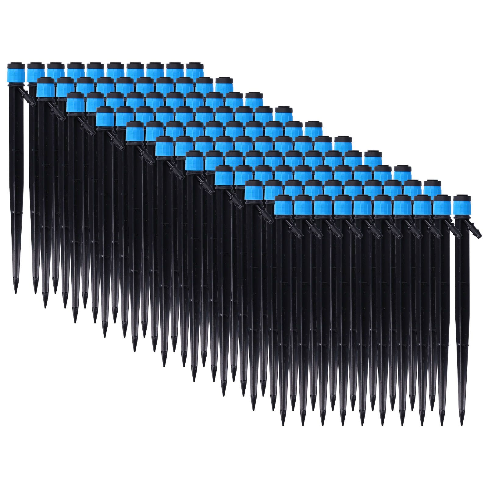 100Pcs/Bag Drip Irrigation Emitters 18cm Universal 360 Degree Drip Sprinkler Head for 4/7mm Tube - Image 4