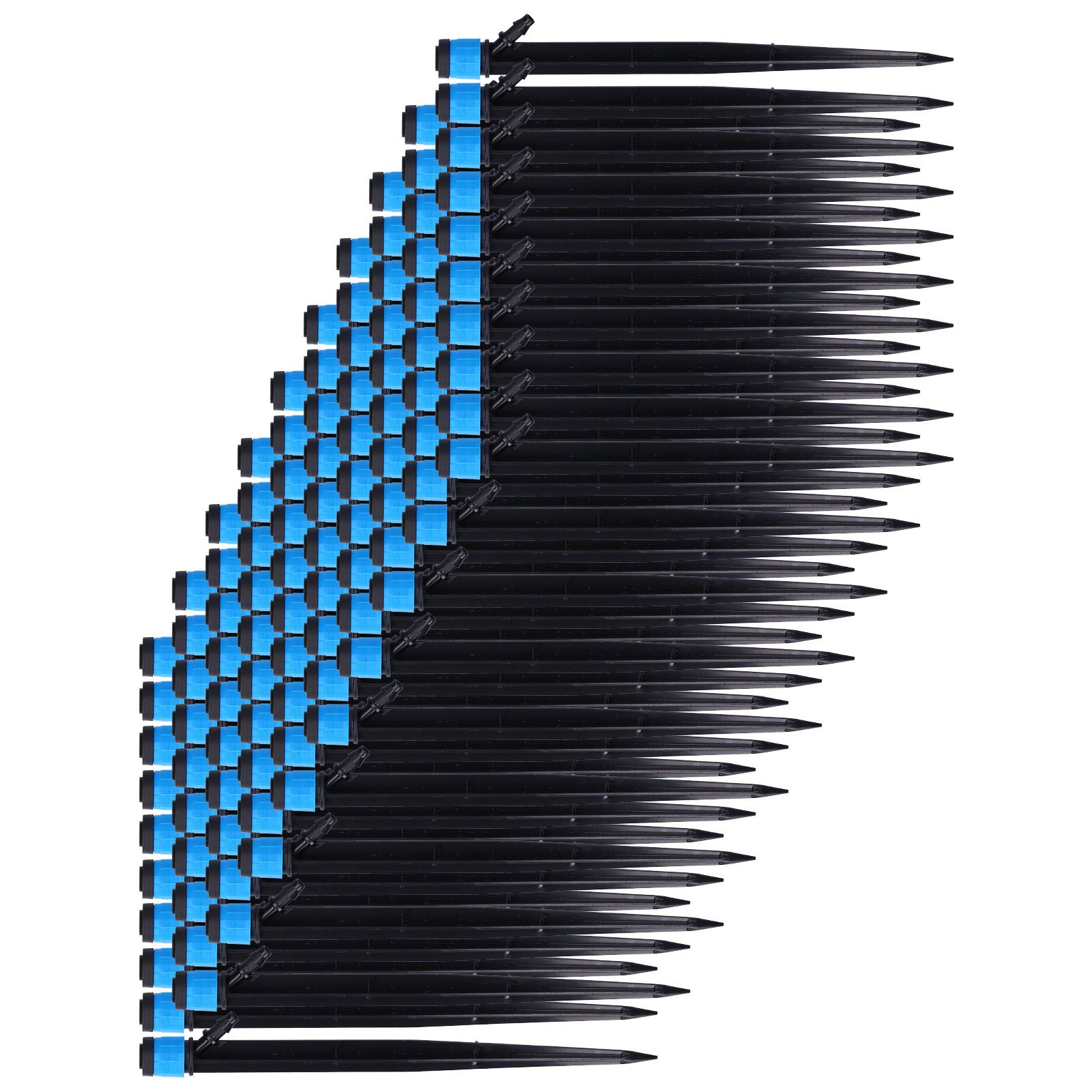 100Pcs/Bag Drip Irrigation Emitters 18cm Universal 360 Degree Drip Sprinkler Head for 4/7mm Tube - Image 6