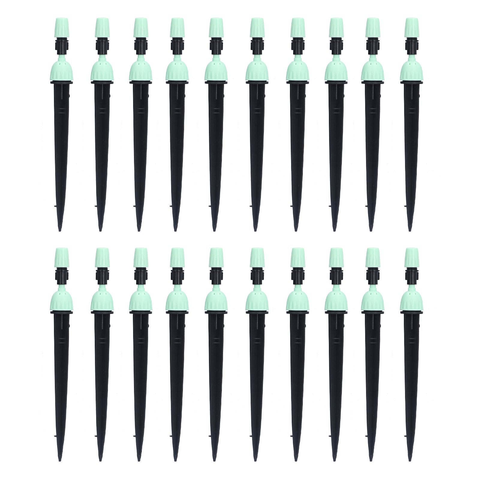20 Set Multifunctional Spray Dripper Adjustable Irrigation Atomizing Sprinklers Drip Irrigation SystemCyan - Image 1