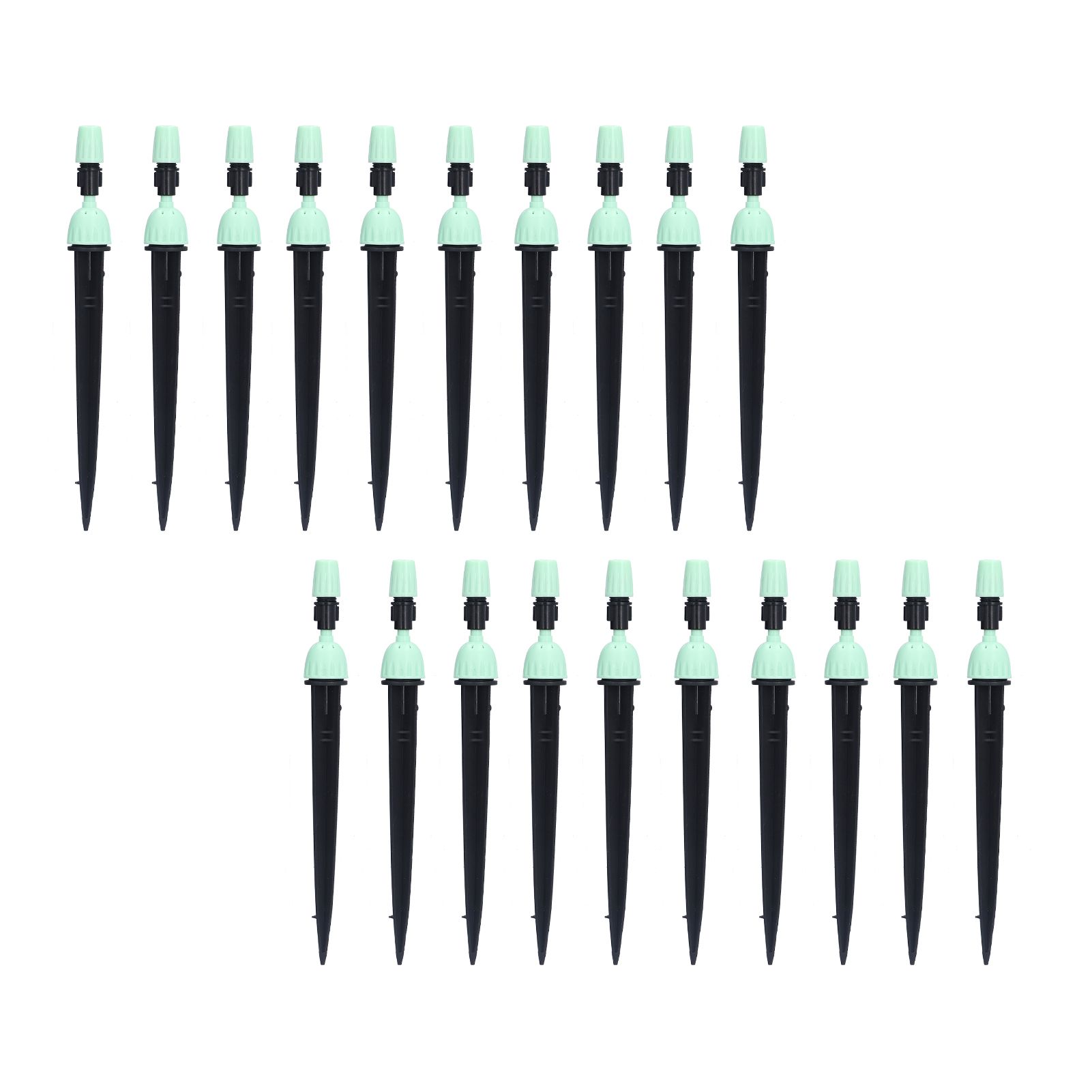 20 Set Multifunctional Spray Dripper Adjustable Irrigation Atomizing Sprinklers Drip Irrigation SystemCyan - Image 3