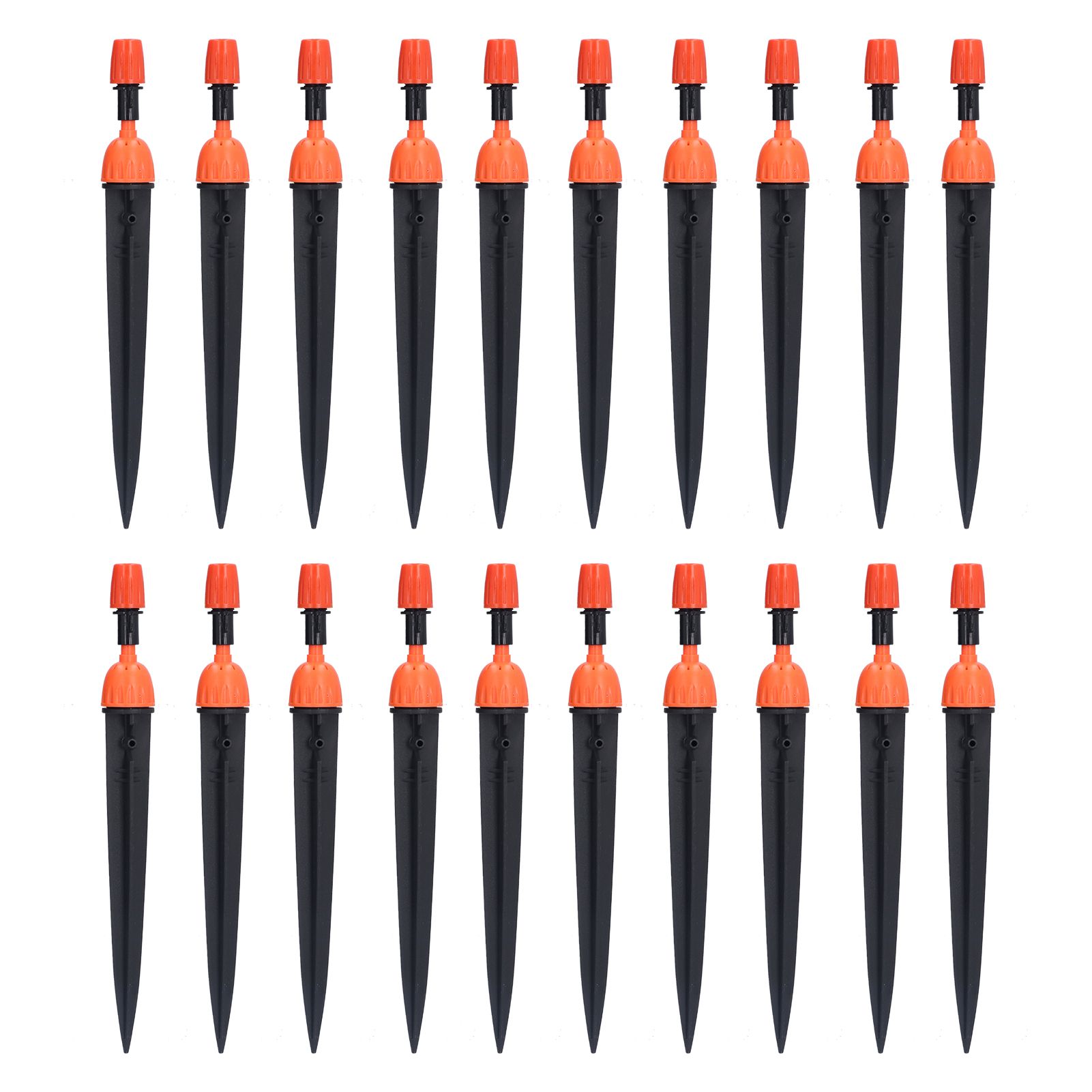 20 Set Multifunctional Spray Dripper Adjustable Irrigation Atomizing Sprinklers Drip Irrigation SystemOrange - Image 1