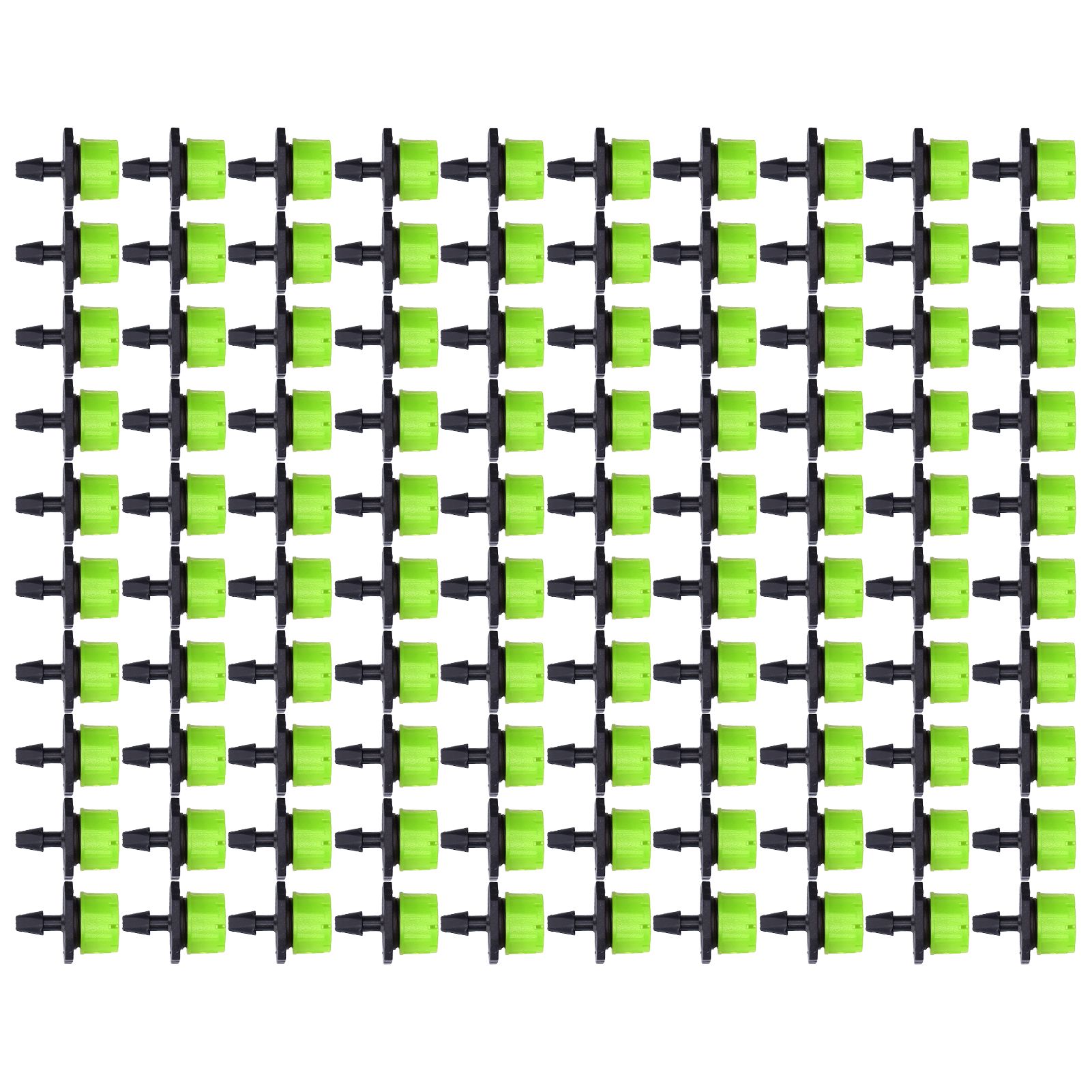 100Pcs 8 Hole Drip Irrigation Emitter Adjustable Drip Irrigation Sprinkler for Garden Greenhouse Courtyard Green - Image 2