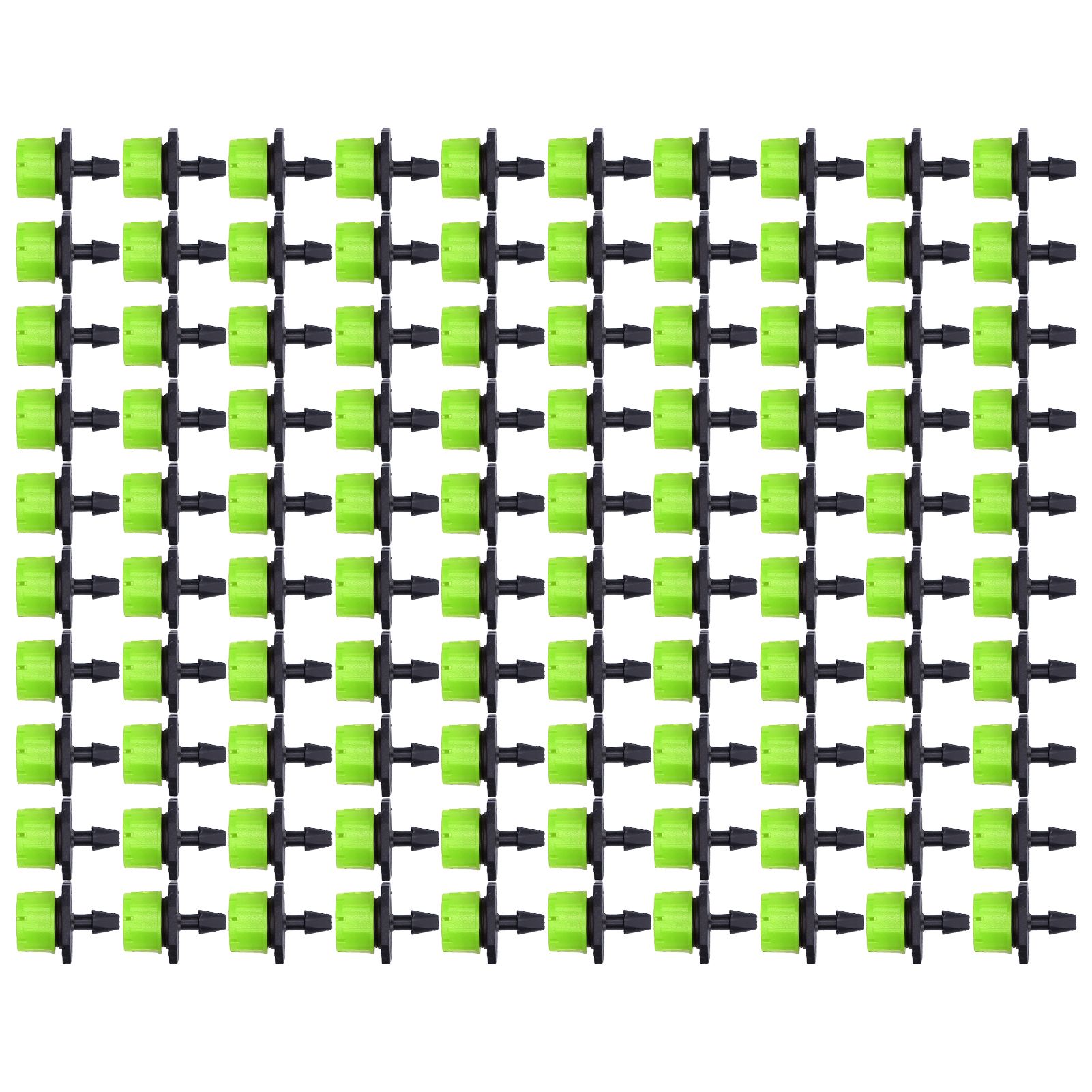 100Pcs 8 Hole Drip Irrigation Emitter Adjustable Drip Irrigation Sprinkler for Garden Greenhouse Courtyard Green - Image 3