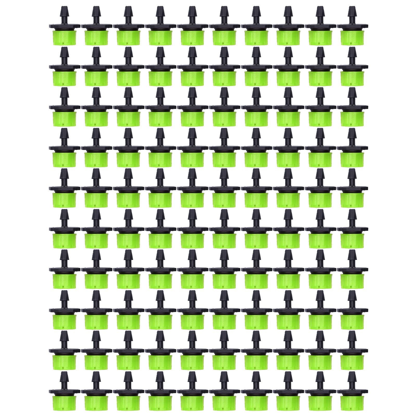100Pcs 8 Hole Drip Irrigation Emitter Adjustable Drip Irrigation Sprinkler for Garden Greenhouse Courtyard Green - Image 4
