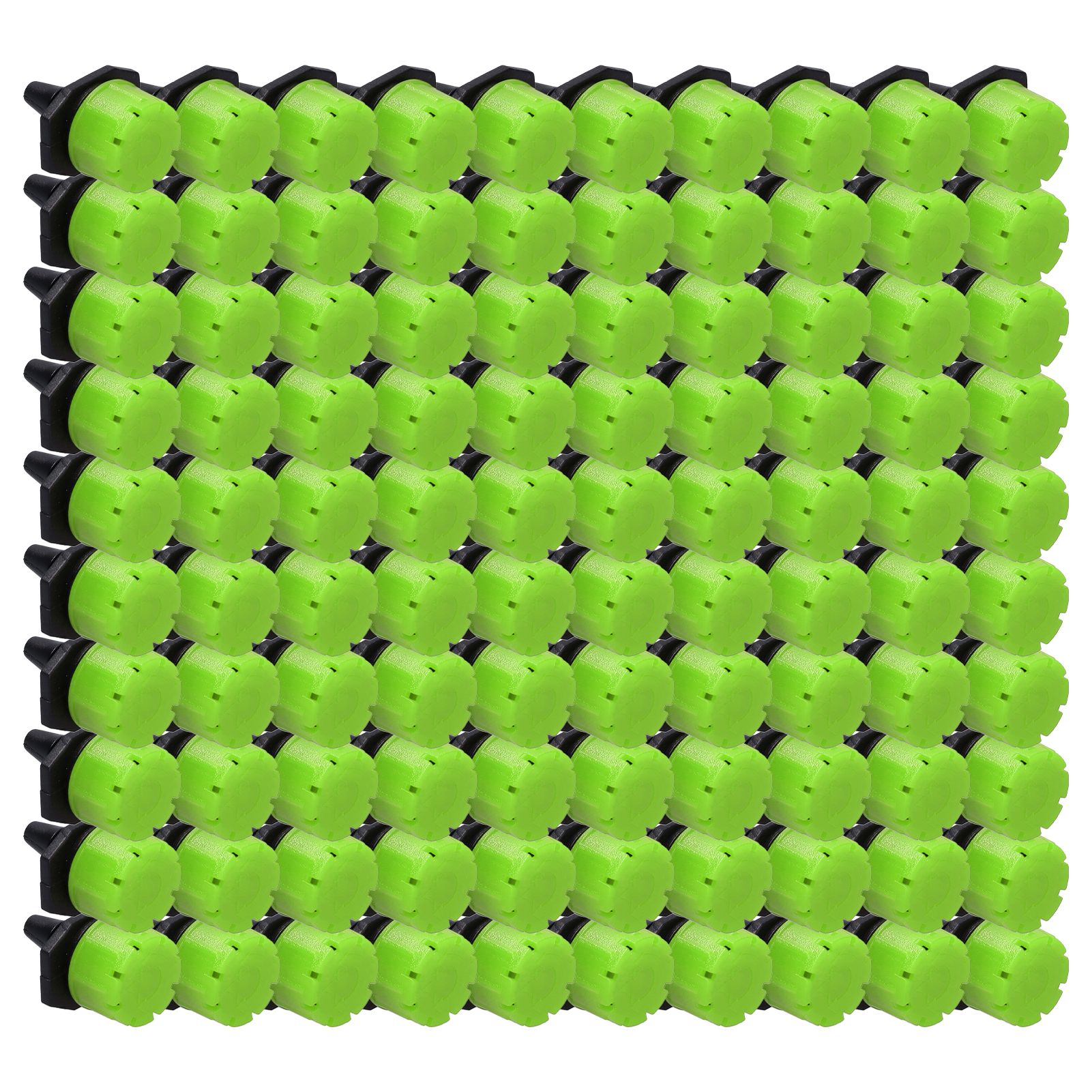 100Pcs 8 Hole Drip Irrigation Emitter Adjustable Drip Irrigation Sprinkler for Garden Greenhouse Courtyard Green - Image 5