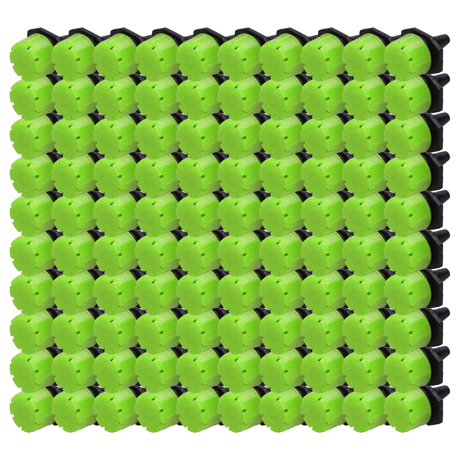 100Pcs 8 Hole Drip Irrigation Emitter Adjustable Drip Irrigation Sprinkler for Garden Greenhouse Courtyard Green - Image 7
