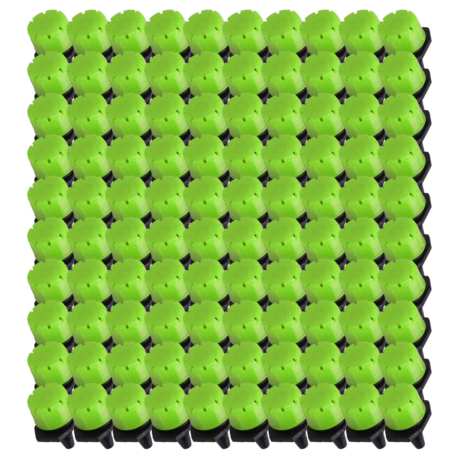 100Pcs 8 Hole Drip Irrigation Emitter Adjustable Drip Irrigation Sprinkler for Garden Greenhouse Courtyard Green - Image 8