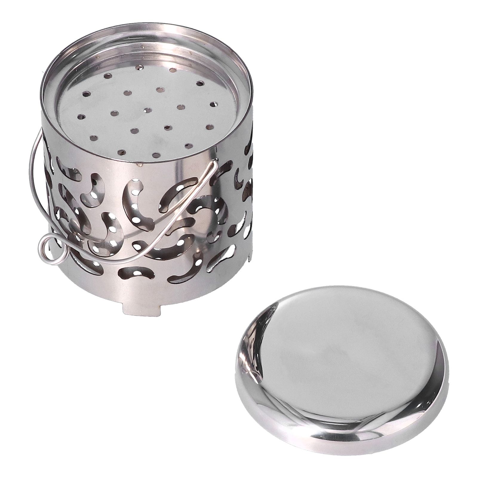 Outdoor Mini Warmer Stainless Steel Camping Stove Portable Warming Stove Cover for Picnic Hiking Barbecue - Image 2