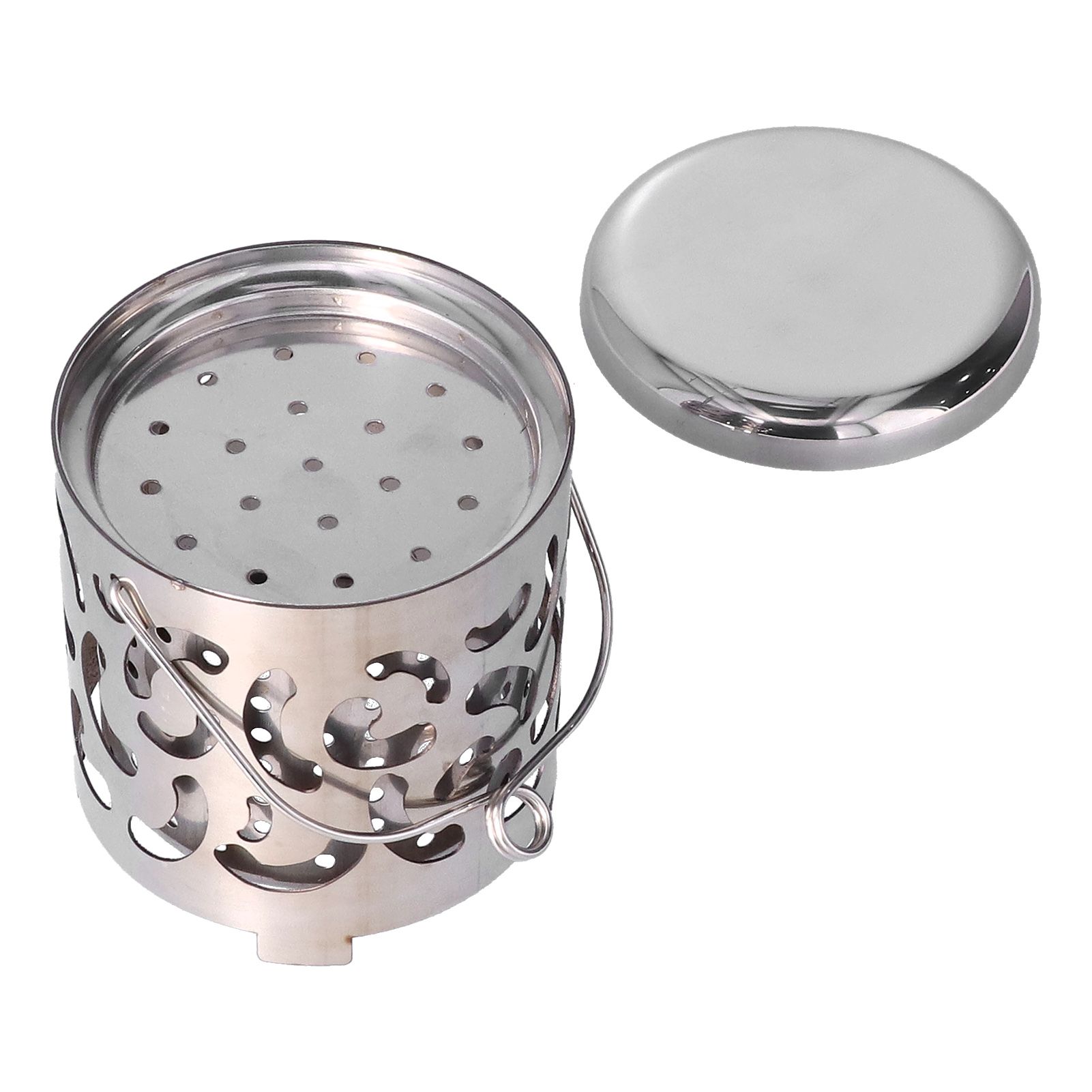 Outdoor Mini Warmer Stainless Steel Camping Stove Portable Warming Stove Cover for Picnic Hiking Barbecue - Image 3