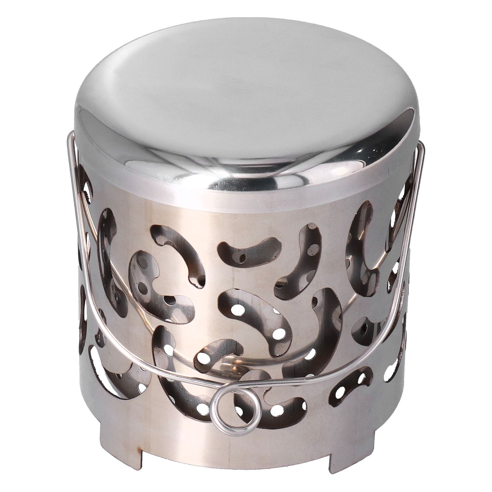 Outdoor Mini Warmer Stainless Steel Camping Stove Portable Warming Stove Cover for Picnic Hiking Barbecue - Image 4