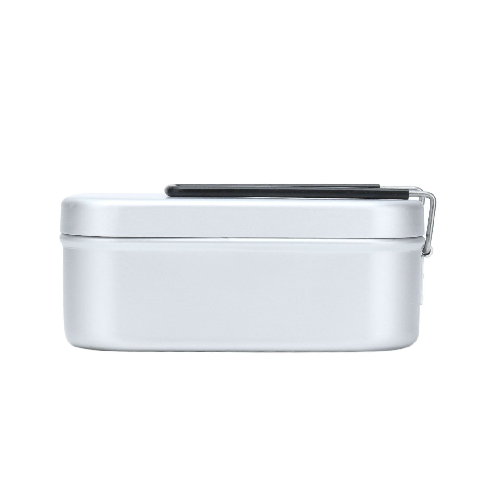 800ml Aluminum Lunch Box with Lid Rectangular Portable Bento Box for Outdoor Camping - Image 1