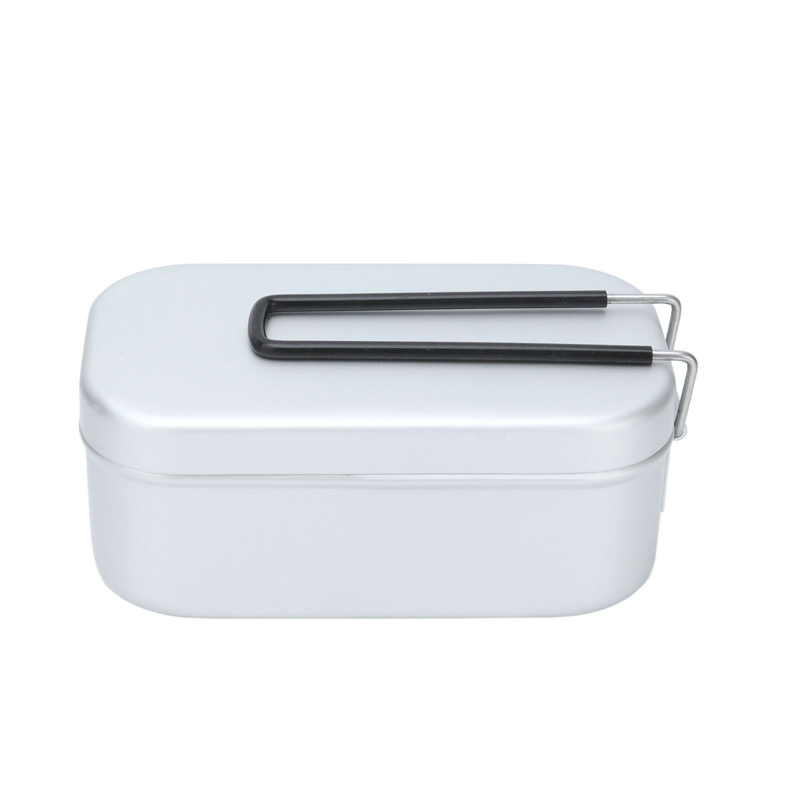 800ml Aluminum Lunch Box with Lid Rectangular Portable Bento Box for Outdoor Camping - Image 2