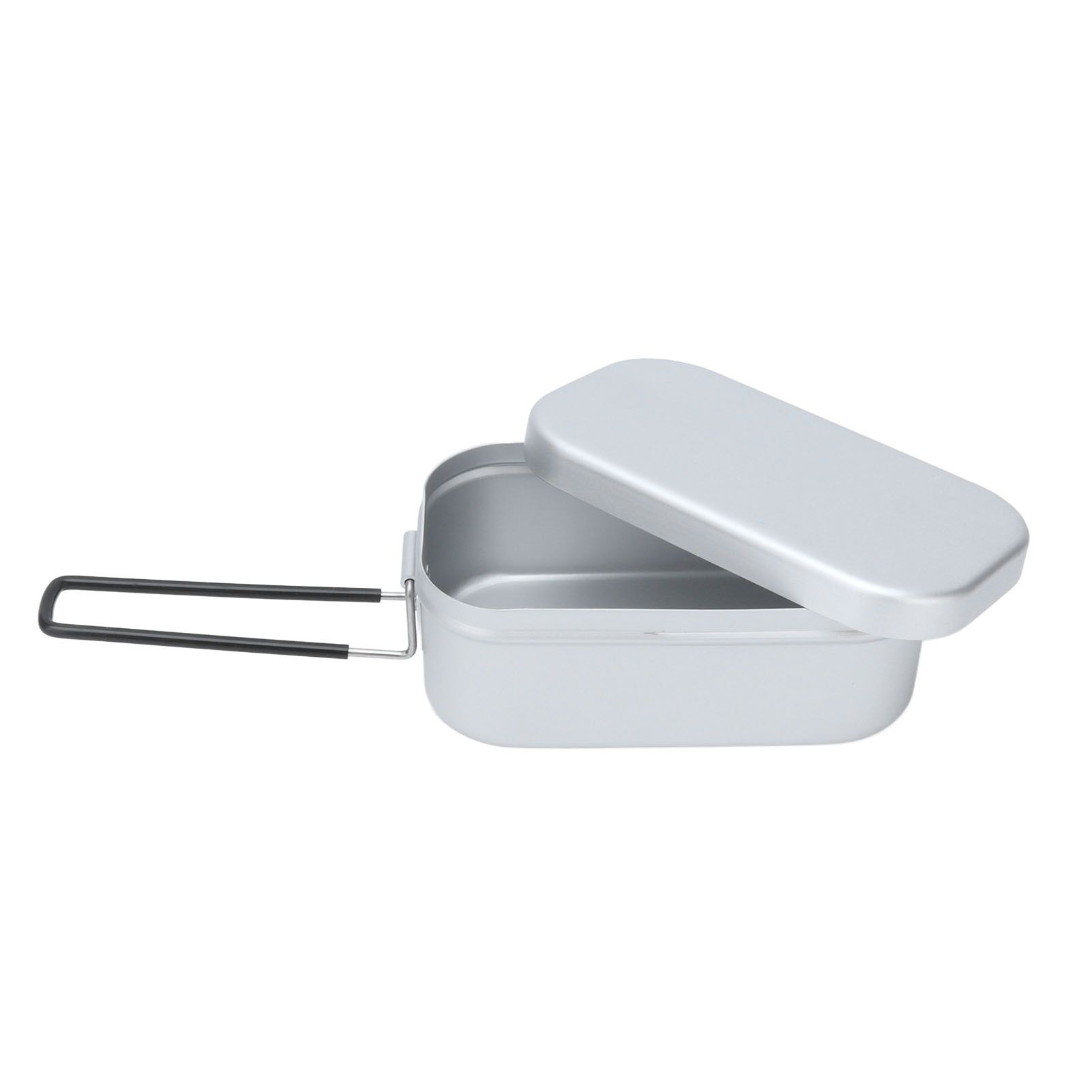 800ml Aluminum Lunch Box with Lid Rectangular Portable Bento Box for Outdoor Camping - Image 3