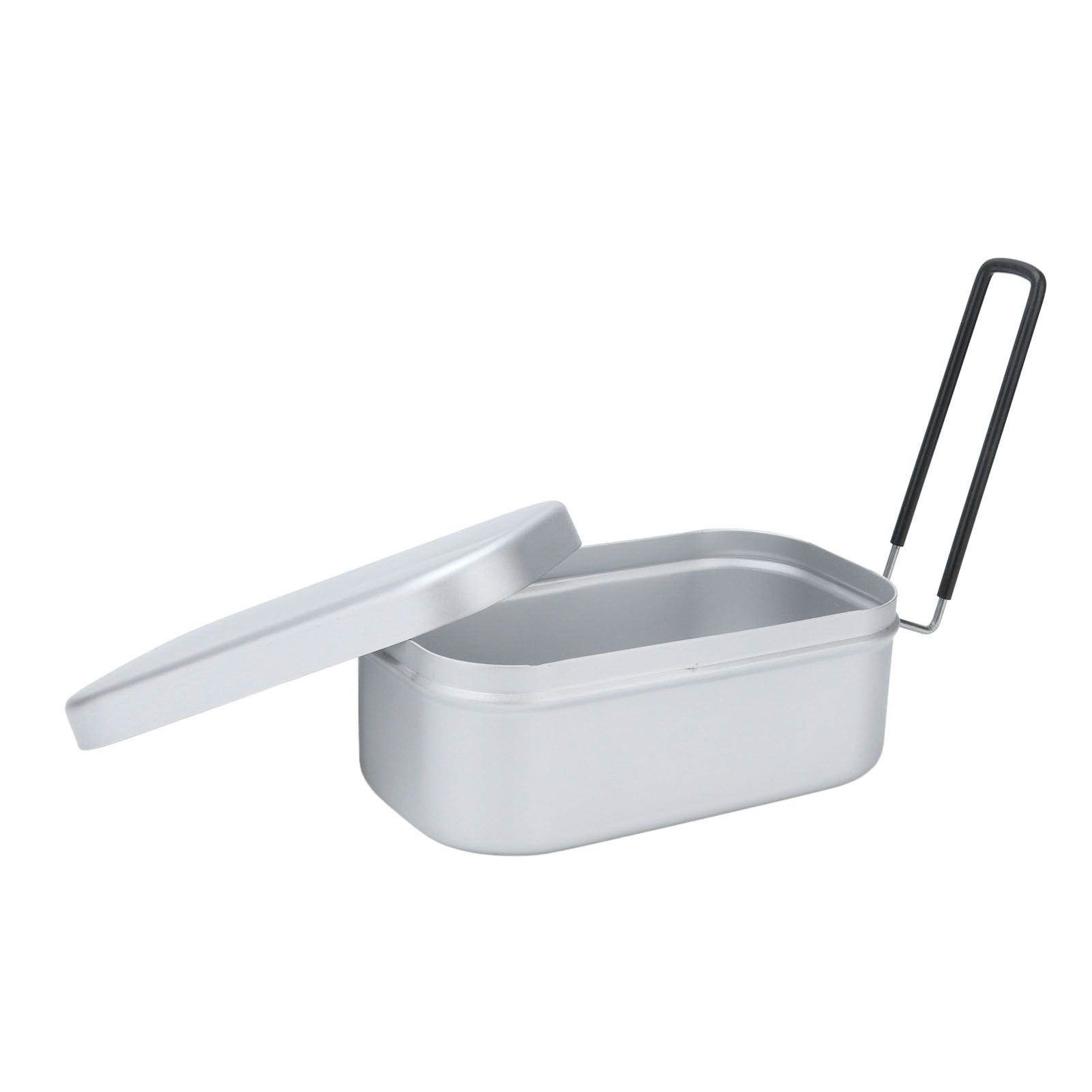 800ml Aluminum Lunch Box with Lid Rectangular Portable Bento Box for Outdoor Camping - Image 8