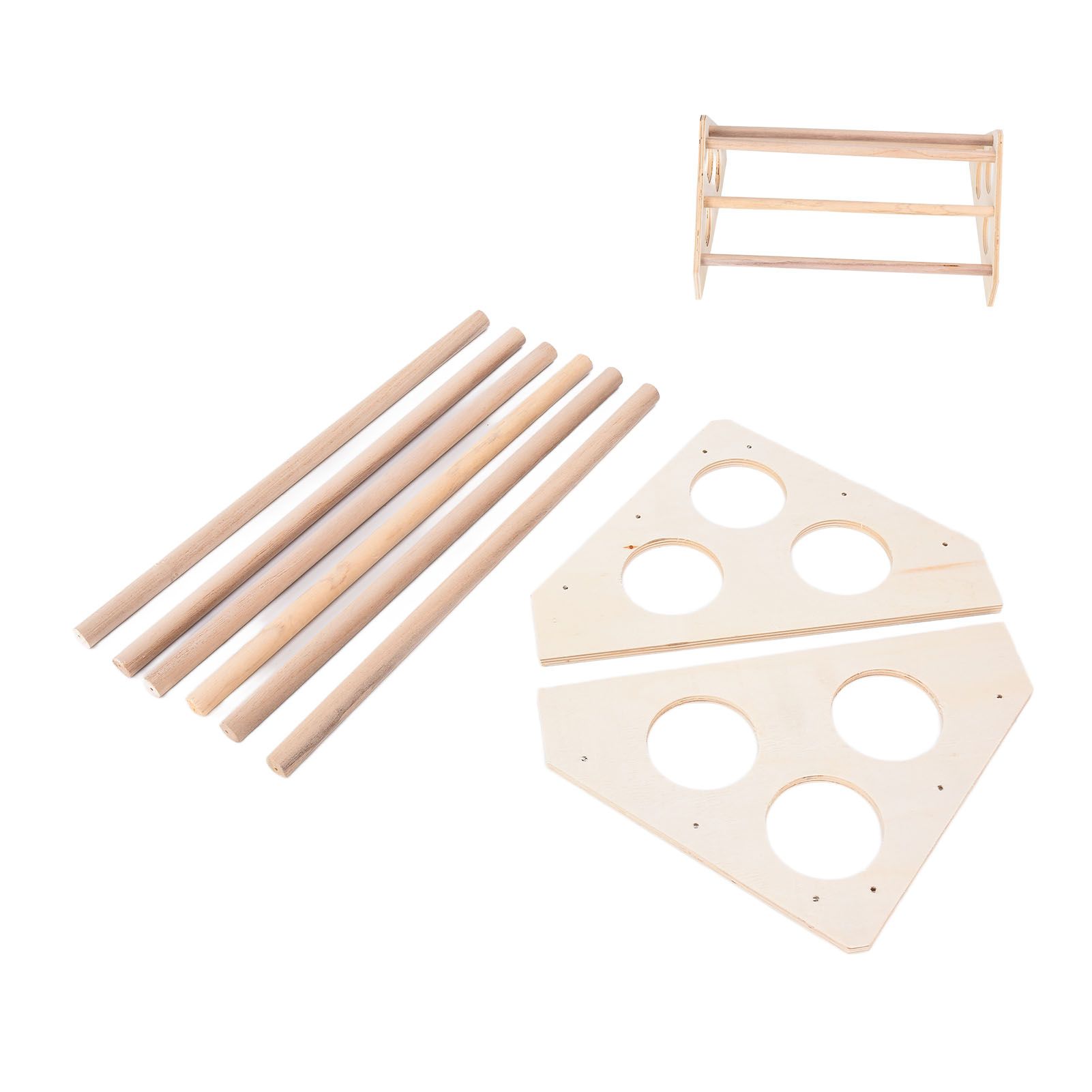 Pet Chicken Wood Stand Hand Made Small Chicken Roost Rack for Poultry House Home Farm - Image 1