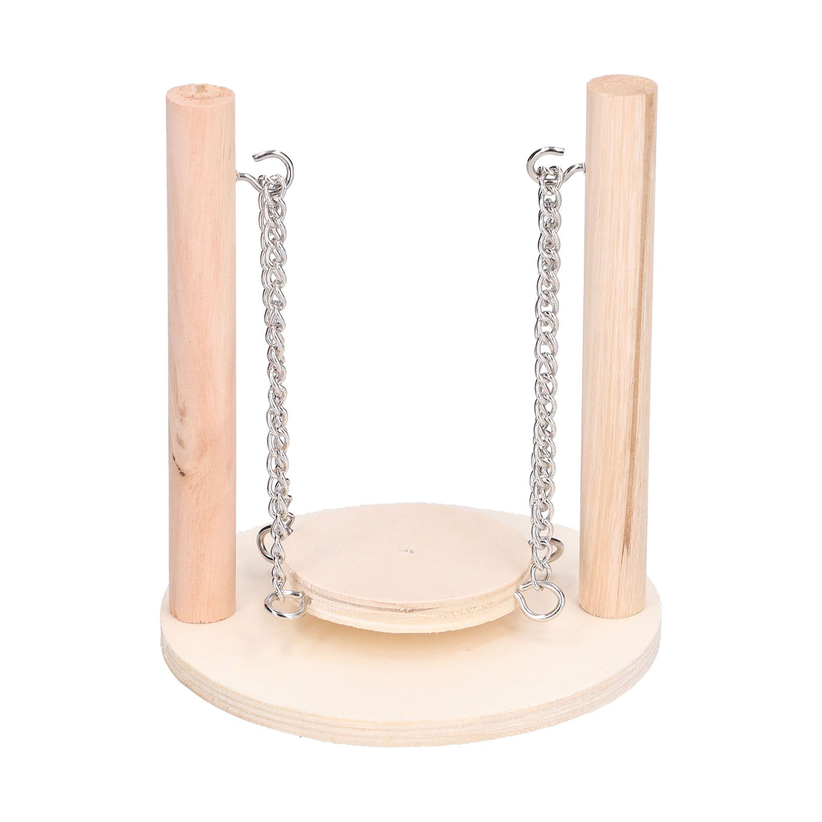 Parrots Swing Toy Wooden Birds Perch Stand Birds Toy for Hamster Small Animal Supplies - Image 2