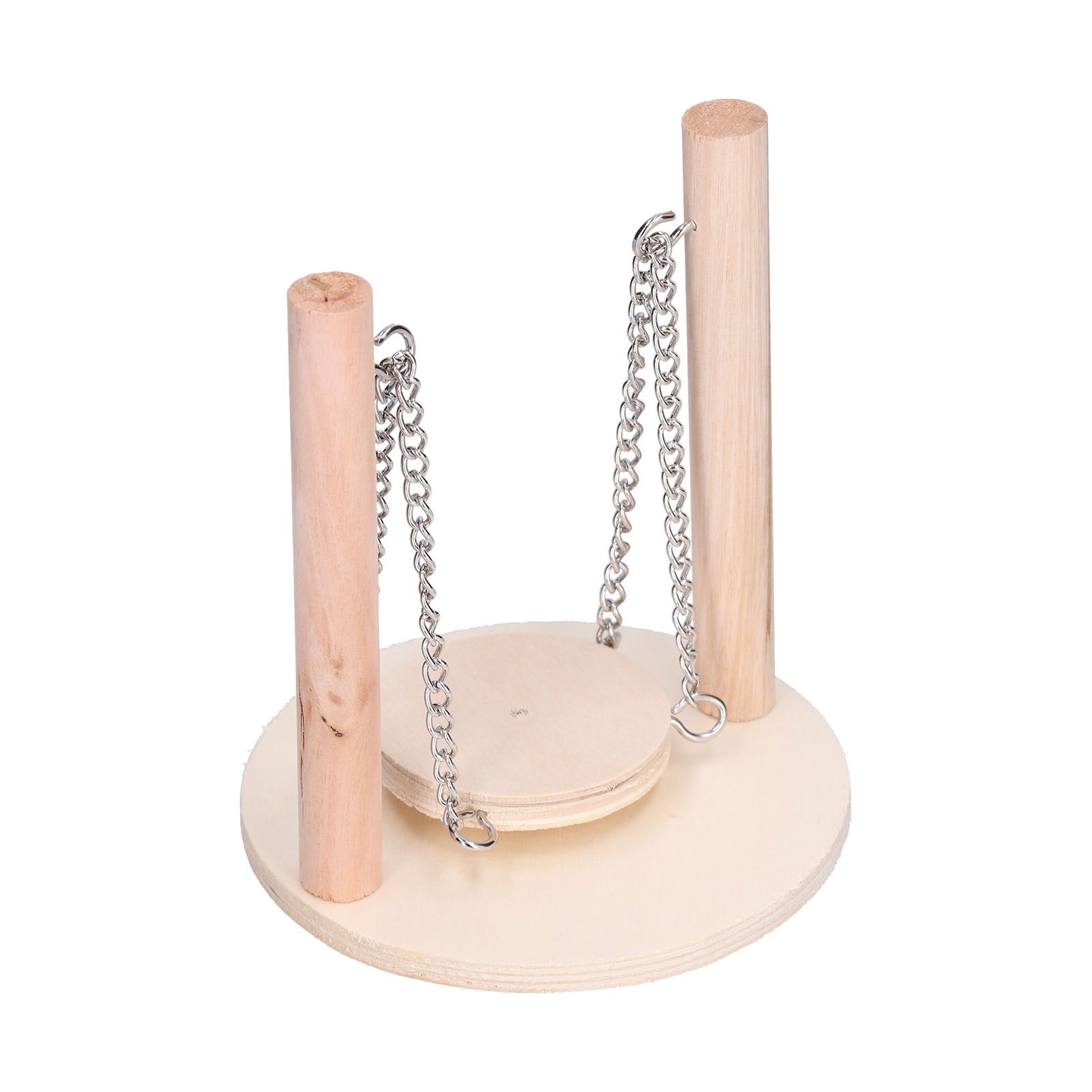 Parrots Swing Toy Wooden Birds Perch Stand Birds Toy for Hamster Small Animal Supplies - Image 3