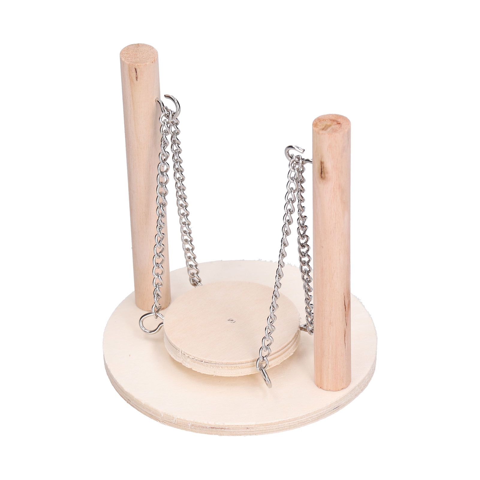 Parrots Swing Toy Wooden Birds Perch Stand Birds Toy for Hamster Small Animal Supplies - Image 4