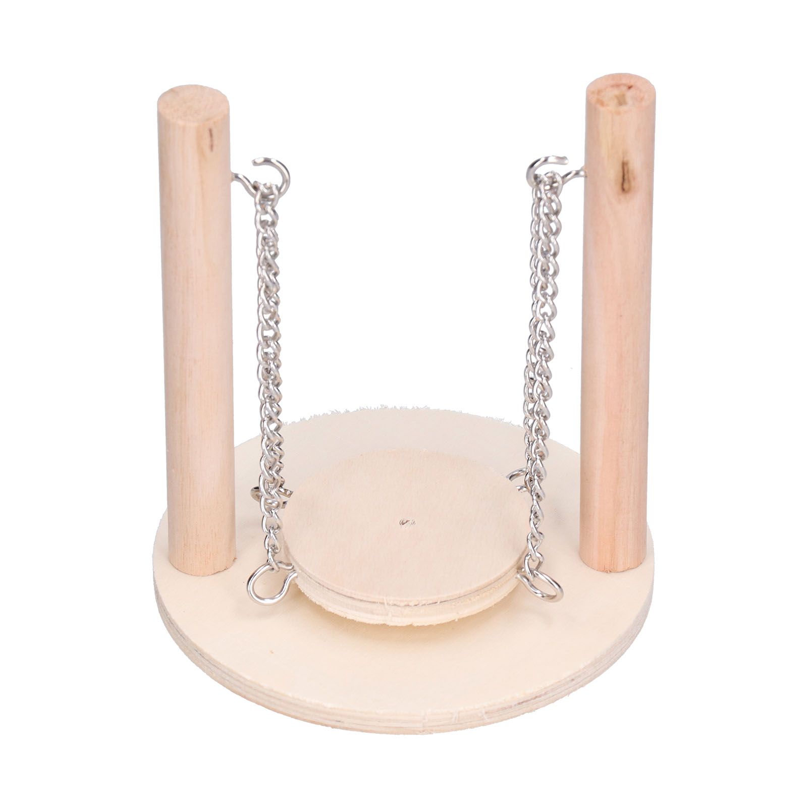 Parrots Swing Toy Wooden Birds Perch Stand Birds Toy for Hamster Small Animal Supplies - Image 5