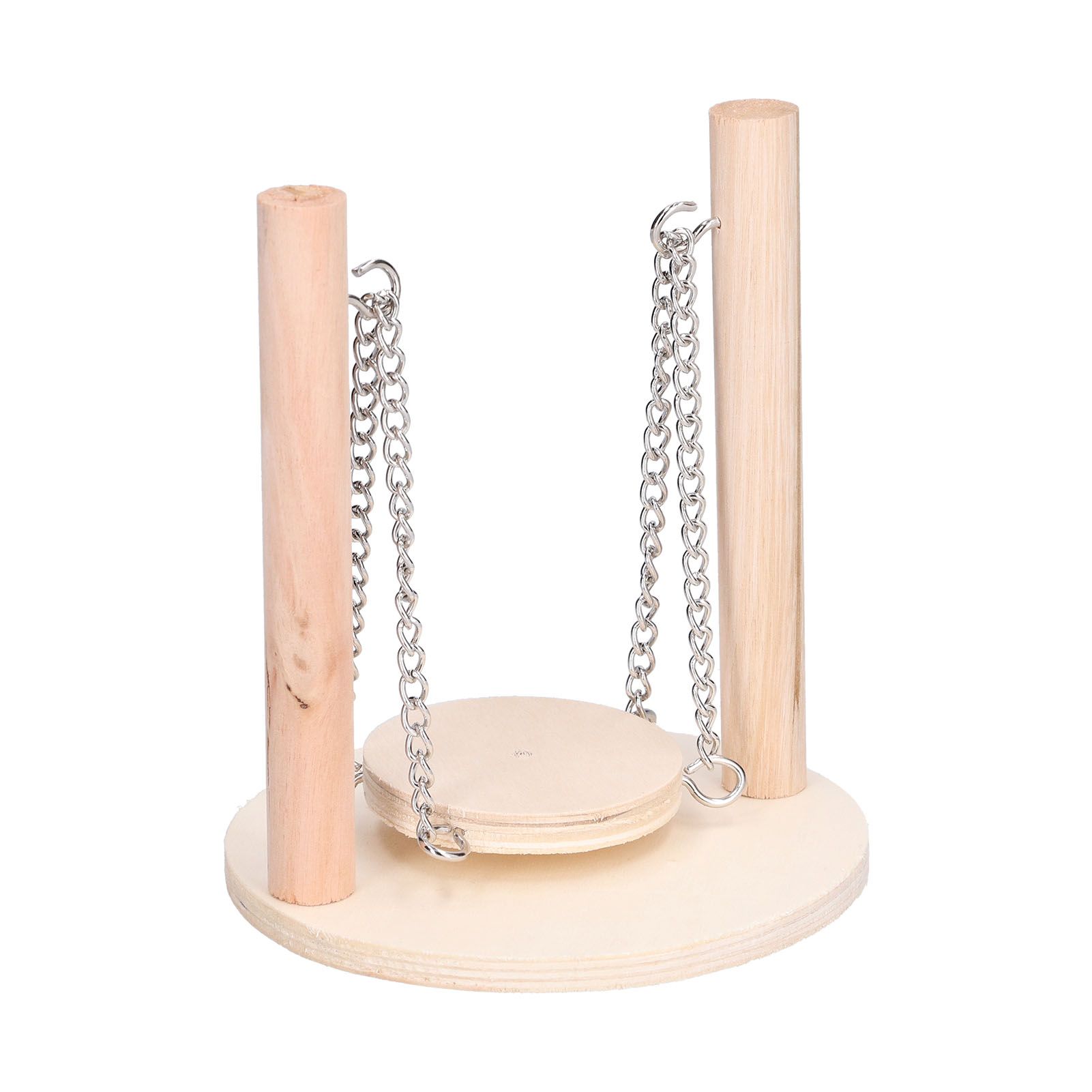 Parrots Swing Toy Wooden Birds Perch Stand Birds Toy for Hamster Small Animal Supplies - Image 6