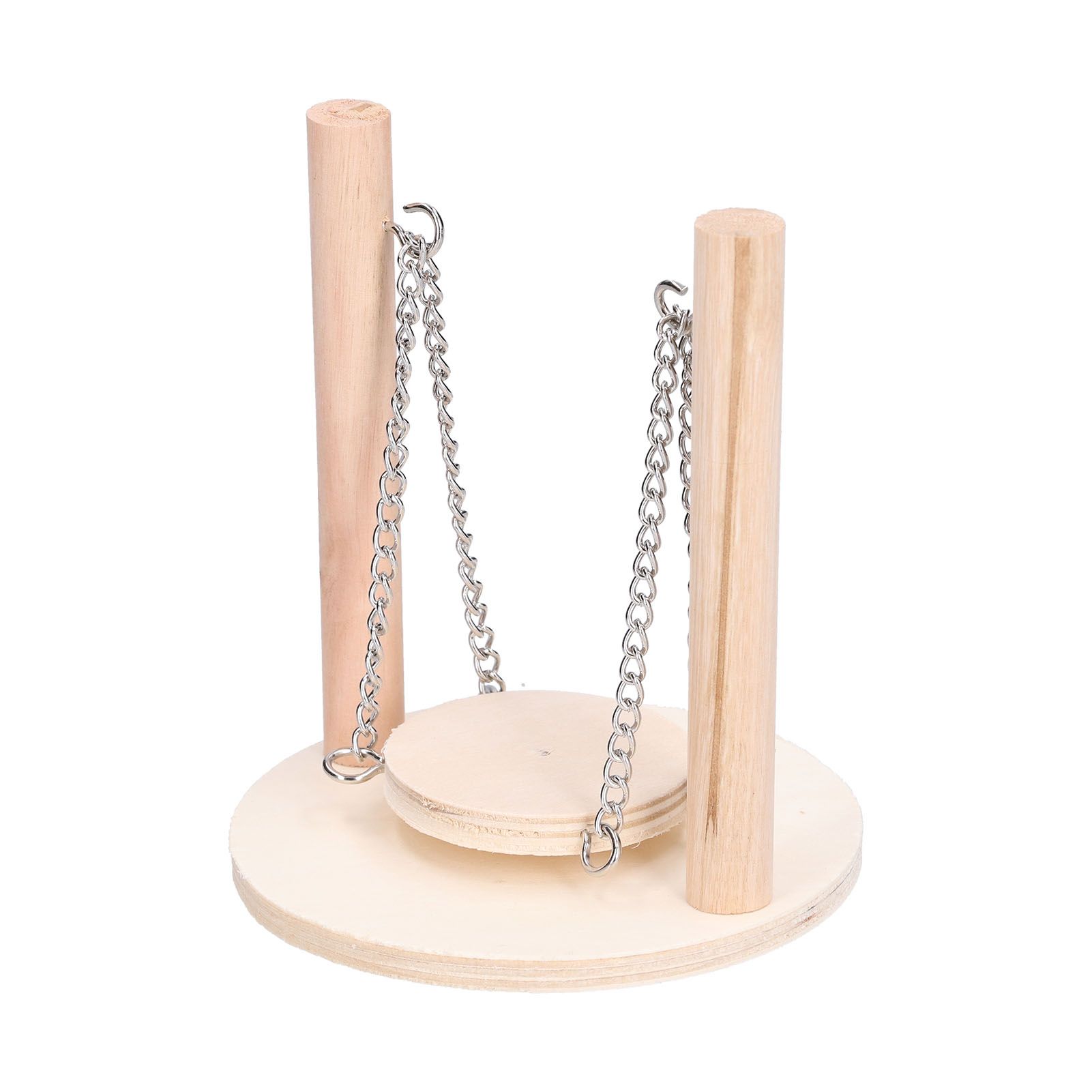 Parrots Swing Toy Wooden Birds Perch Stand Birds Toy for Hamster Small Animal Supplies - Image 7