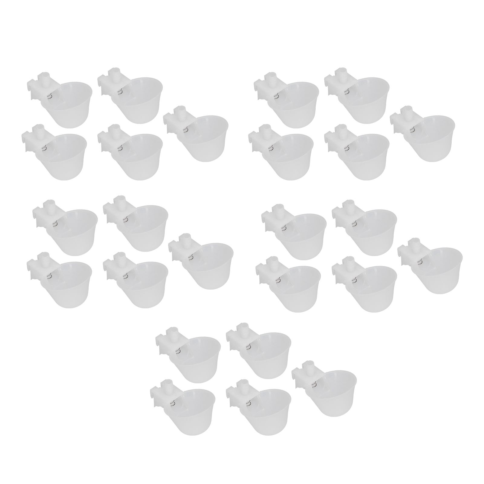 25 Set Hanging Chicken Waterer Automatic Drinking Bowl Cup Poultry Drinking Machine - Image 8