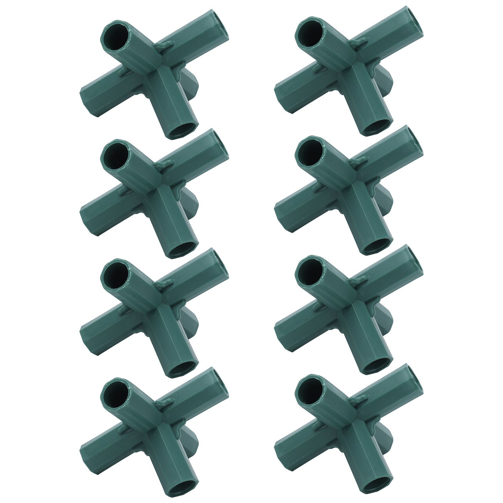 8PCS Plant Support Joint 5 Way Garden Stake Joint Plastic Plant Stake Connector for Greenhouse - Image 4