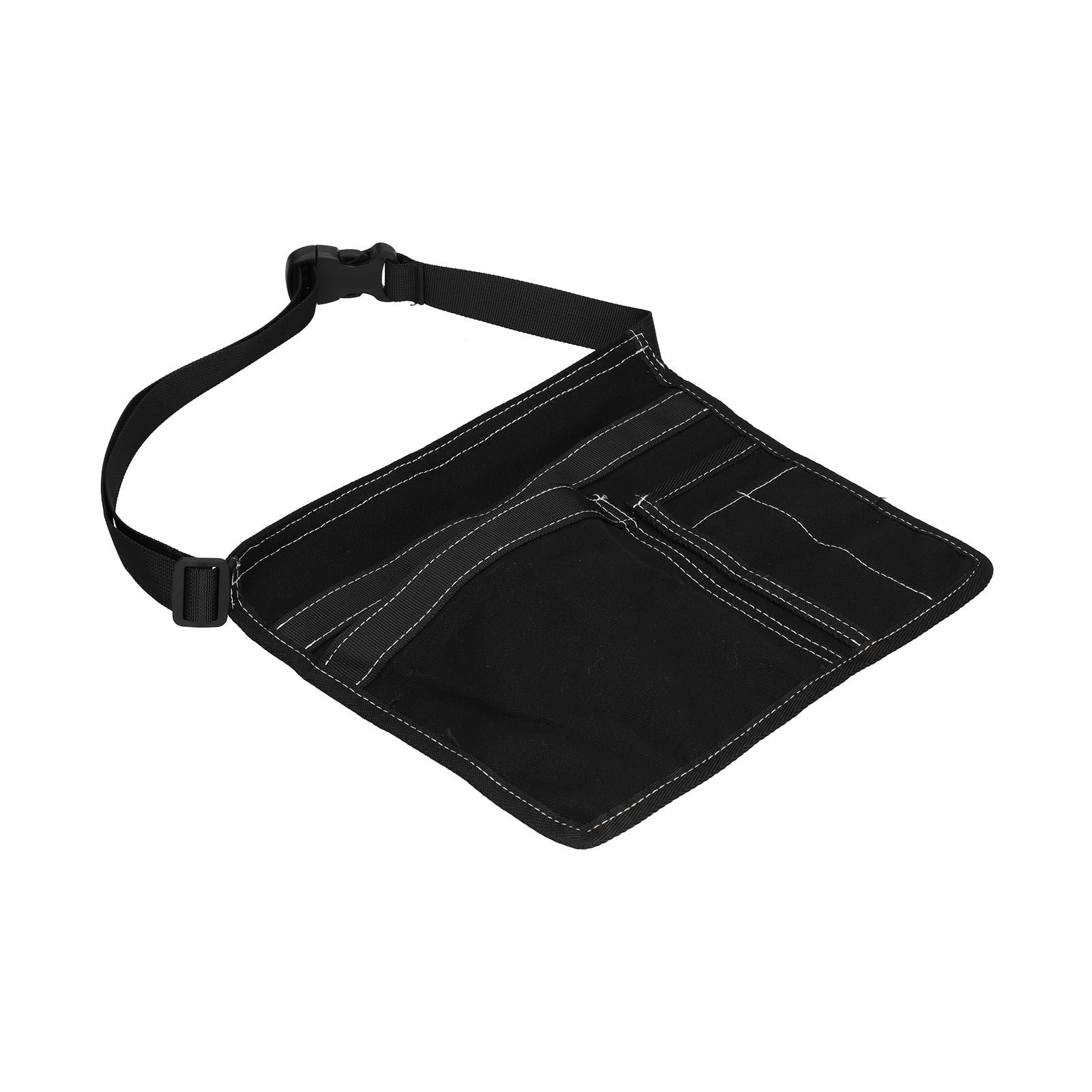 Tool Waist Bag Lightweight Multi Pocket Oxford Cloth Waist Tool Pouch for Garden Climbing OutdoorBlack - Image 2